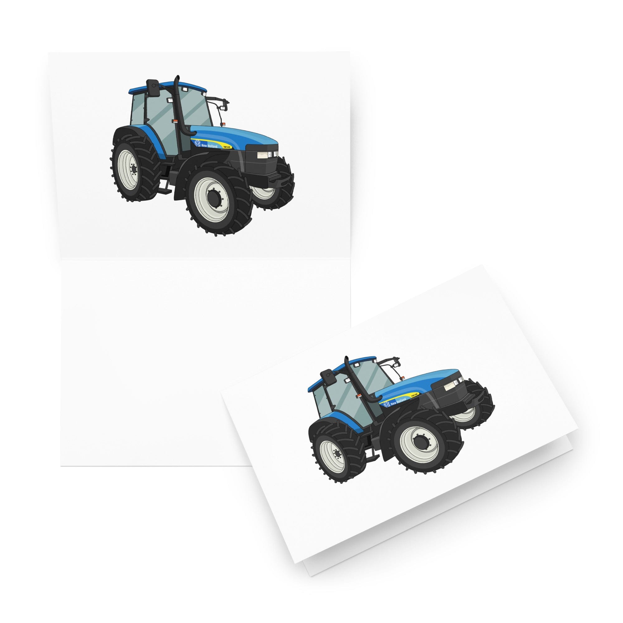 The Tractor Mugs Store 5.83″×8.27″ New Holland TM 140 | Greeting card Quality Farmers Merch