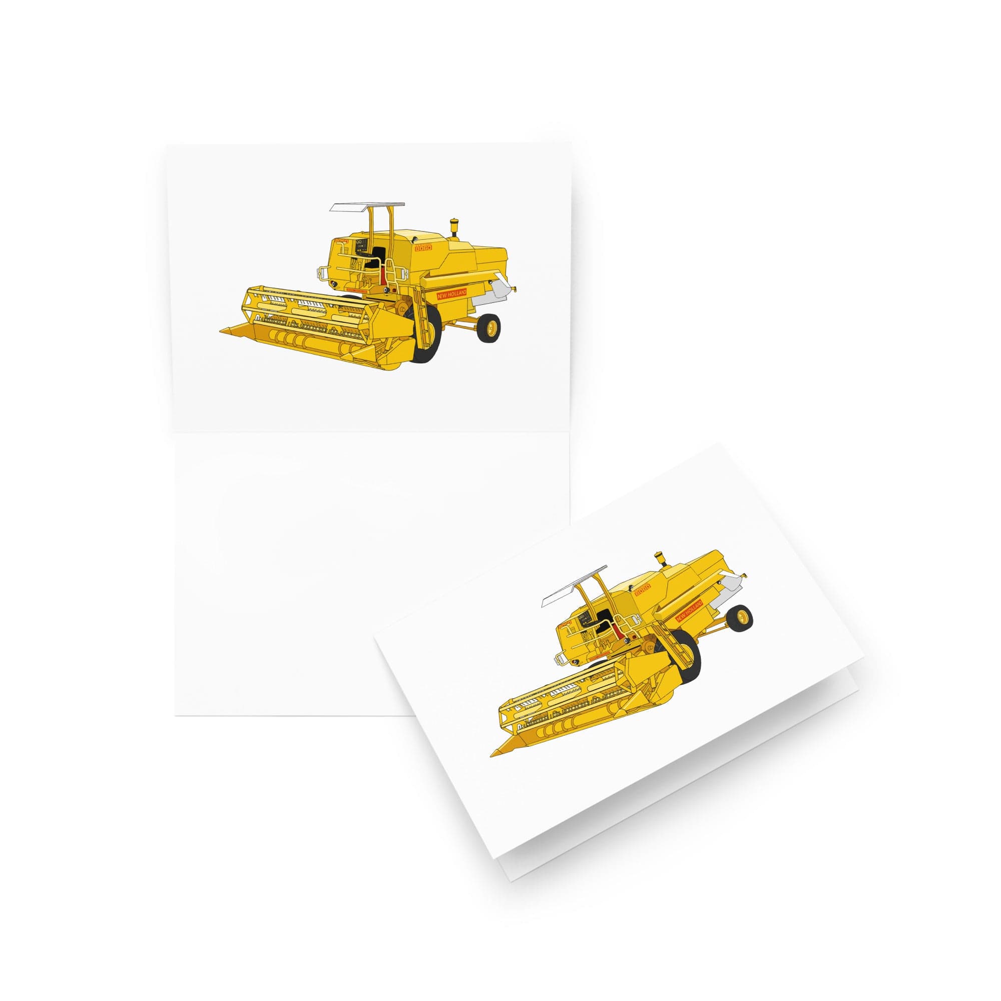 The Tractor Mugs Store 5″×7″ Clayson 8060 Combine Harvester | Greeting card Quality Farmers Merch