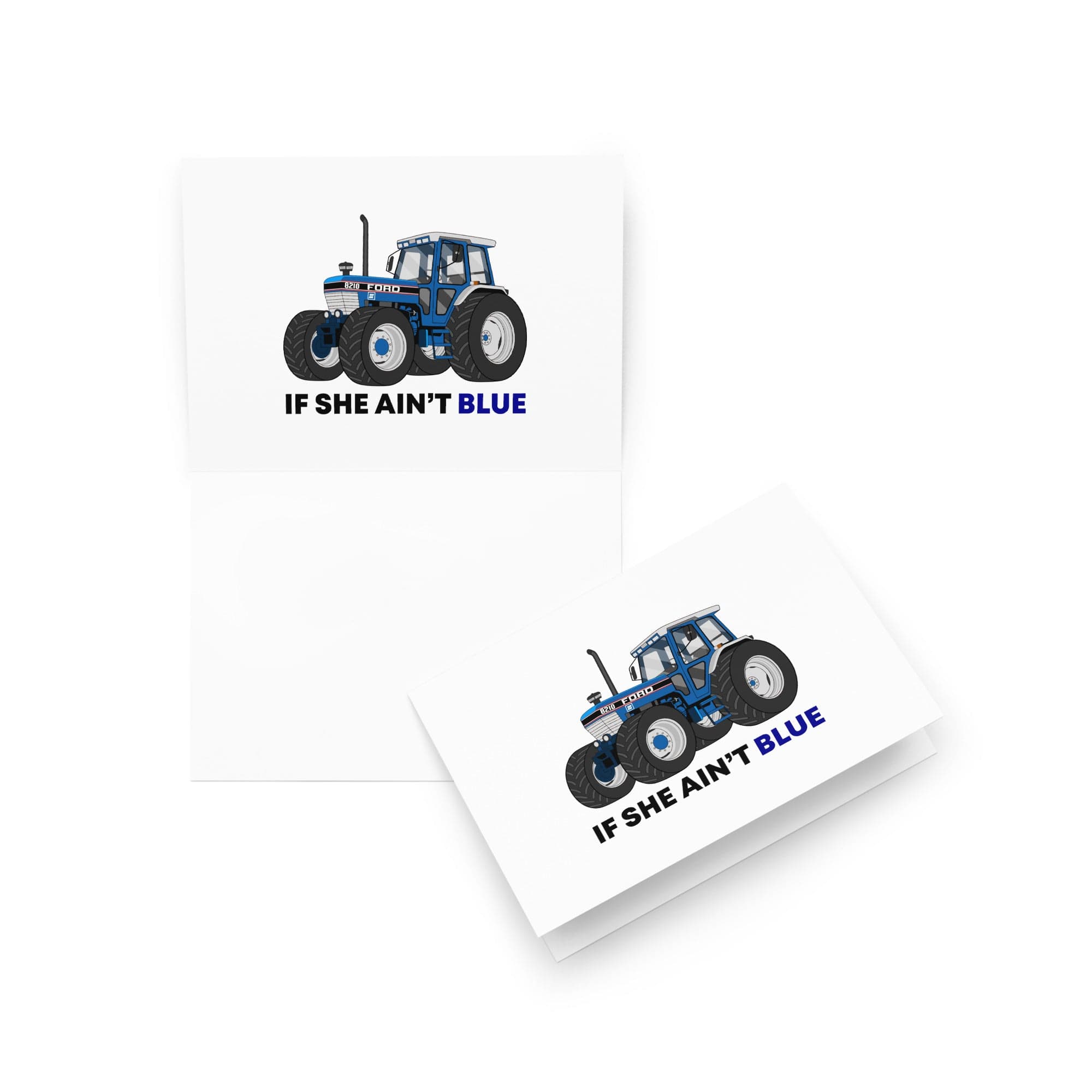 The Tractor Mugs Store 5″×7″ If She Ain't Blue | Greeting card Quality Farmers Merch