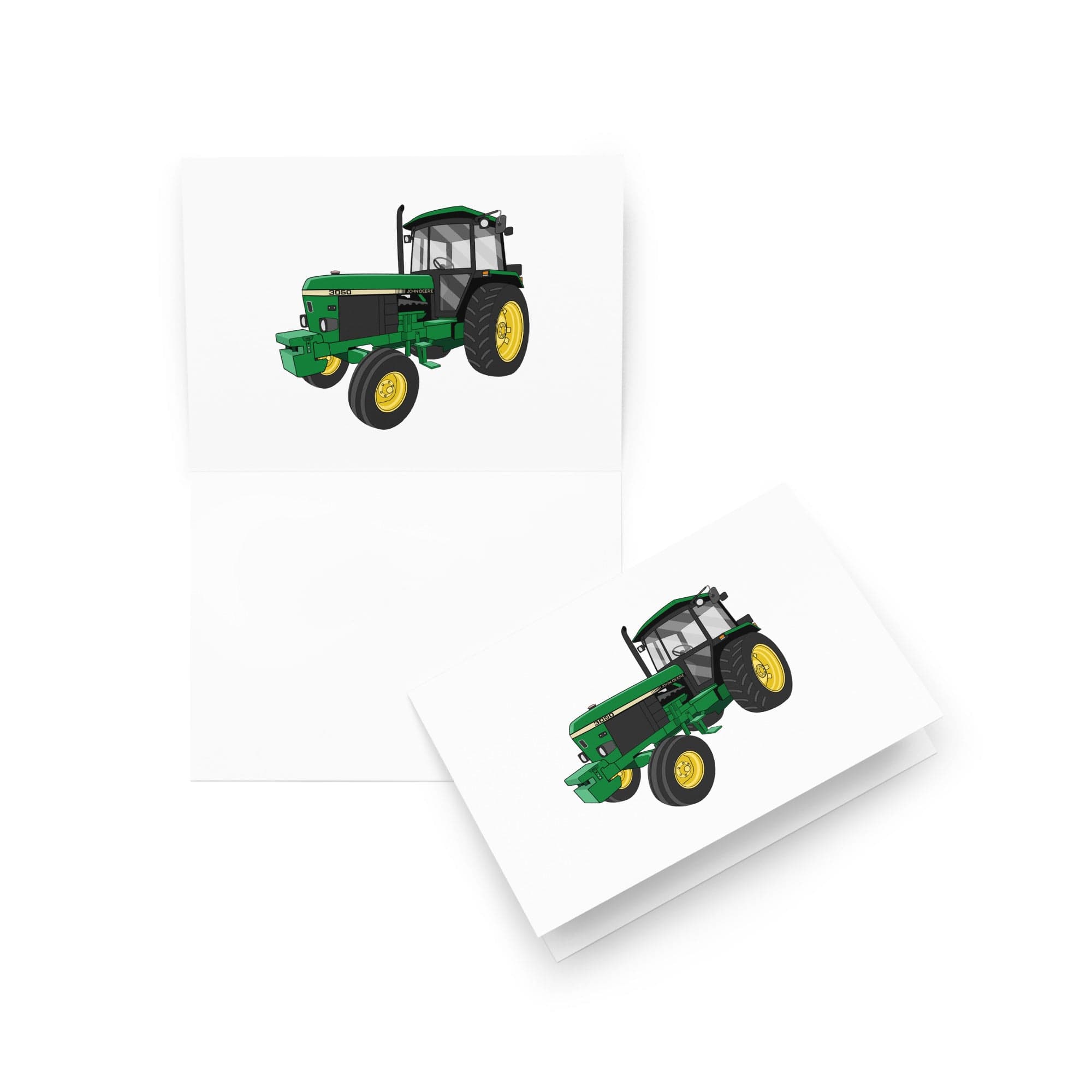 The Tractor Mugs Store 5″×7″ John Deere 3050 2WD | Greeting card Quality Farmers Merch