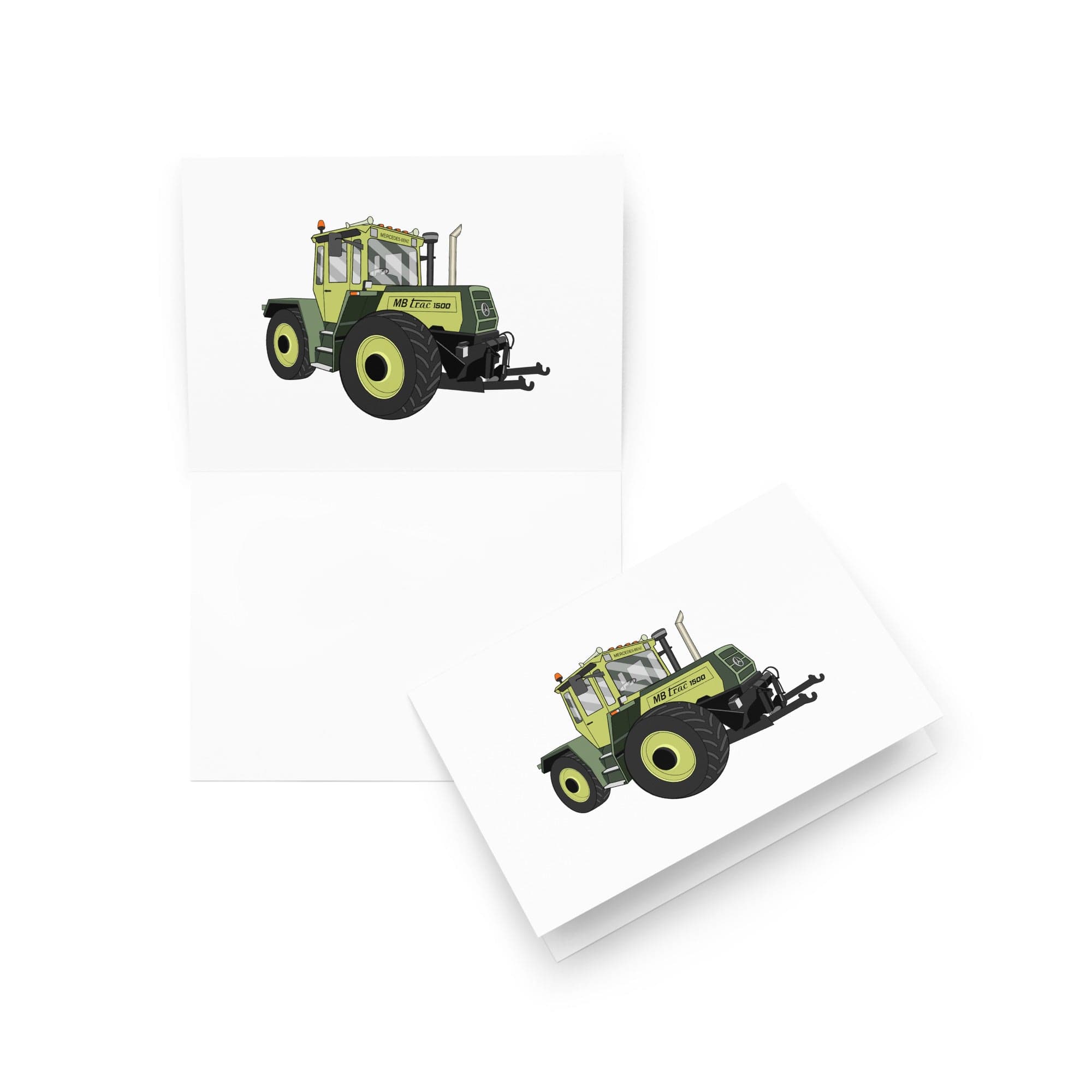 The Tractor Mugs Store 5″×7″ MB Trac 1500 | Greeting card Quality Farmers Merch