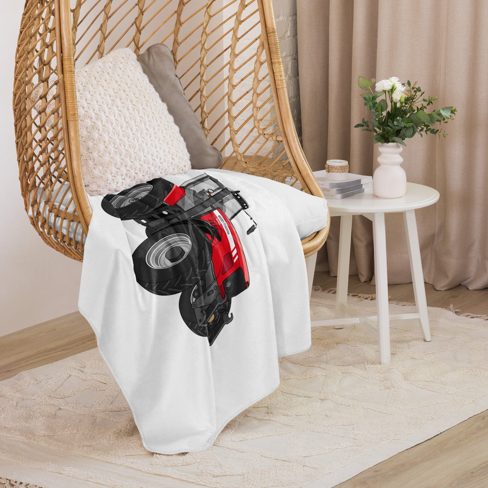 The Tractor Mugs Store 50″×60″ Massey Ferguson 6480 | Sherpa blanket Quality Farmers Merch