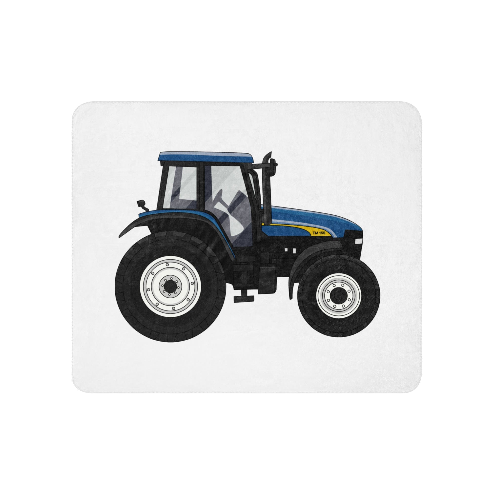 The Tractor Mugs Store 50″×60″ New Holland TM 155 | Sherpa blanket Quality Farmers Merch