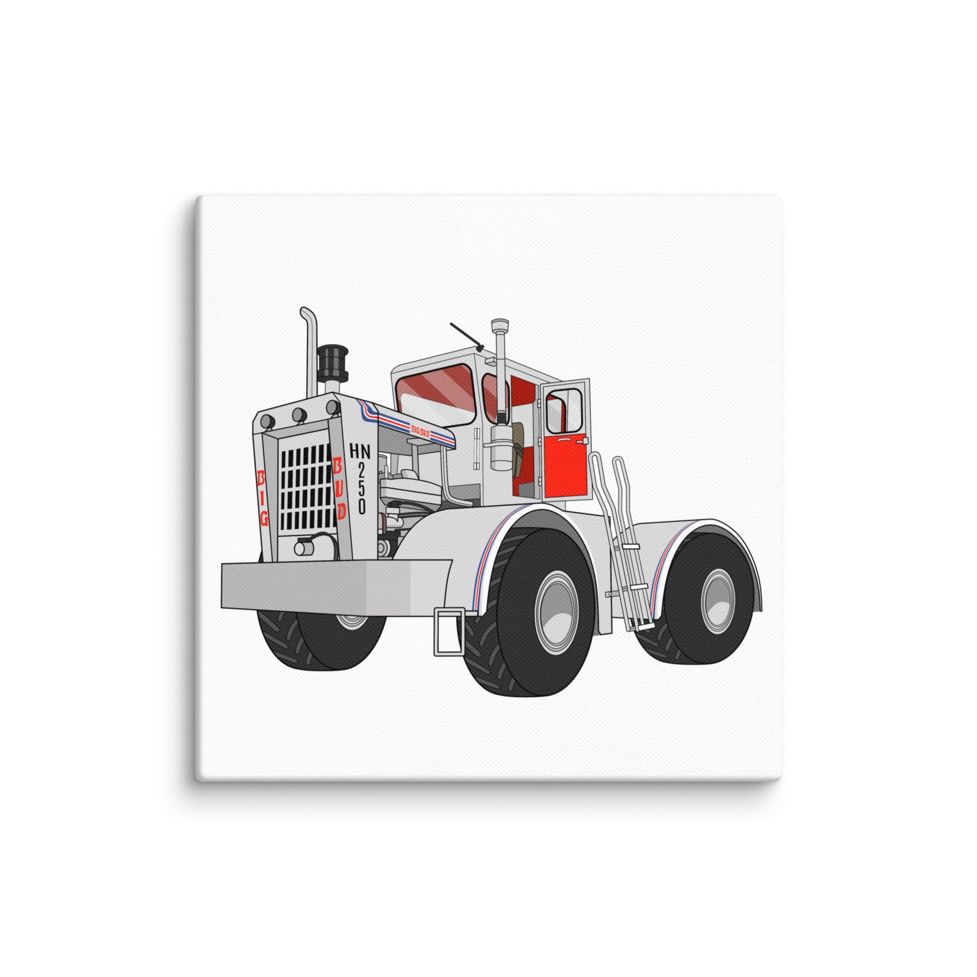 The Tractor Mugs Store 6″×6″ Big Bud Tractor | Canvas Quality Farmers Merch