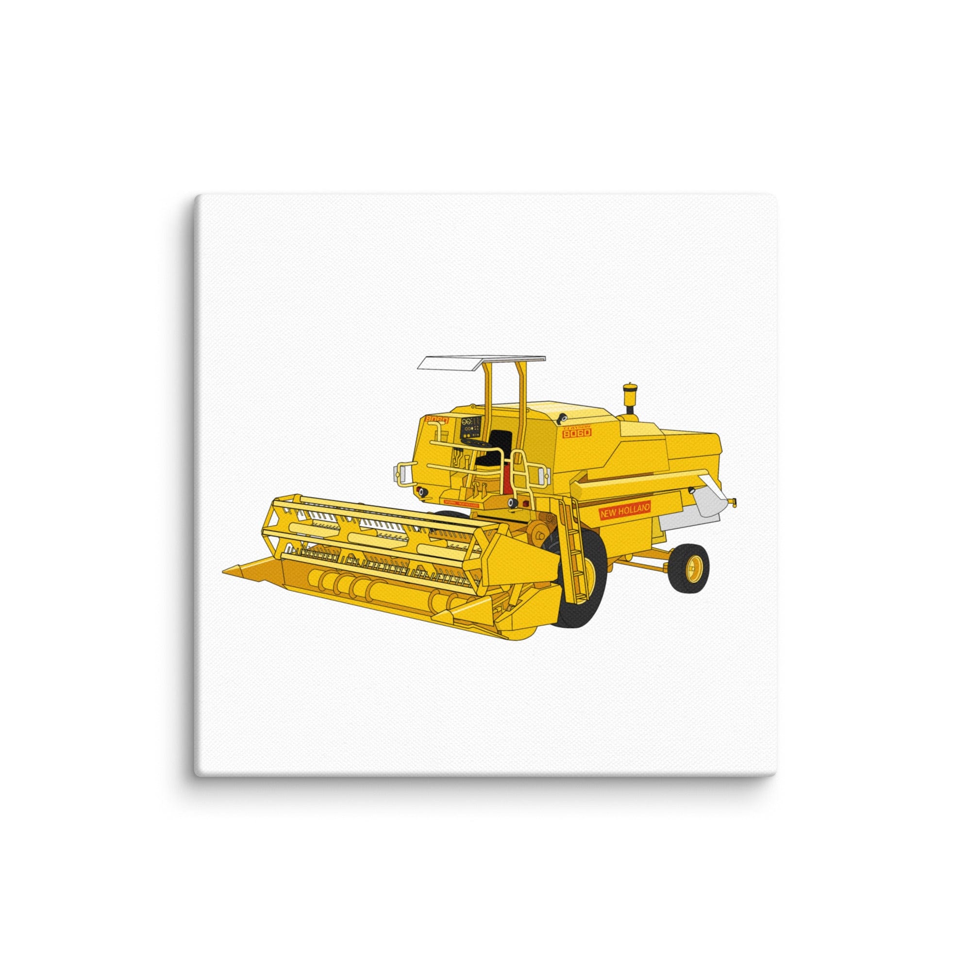 The Tractor Mugs Store 6″×6″ Clayson 8060 Combine Harvester | Canvas Quality Farmers Merch