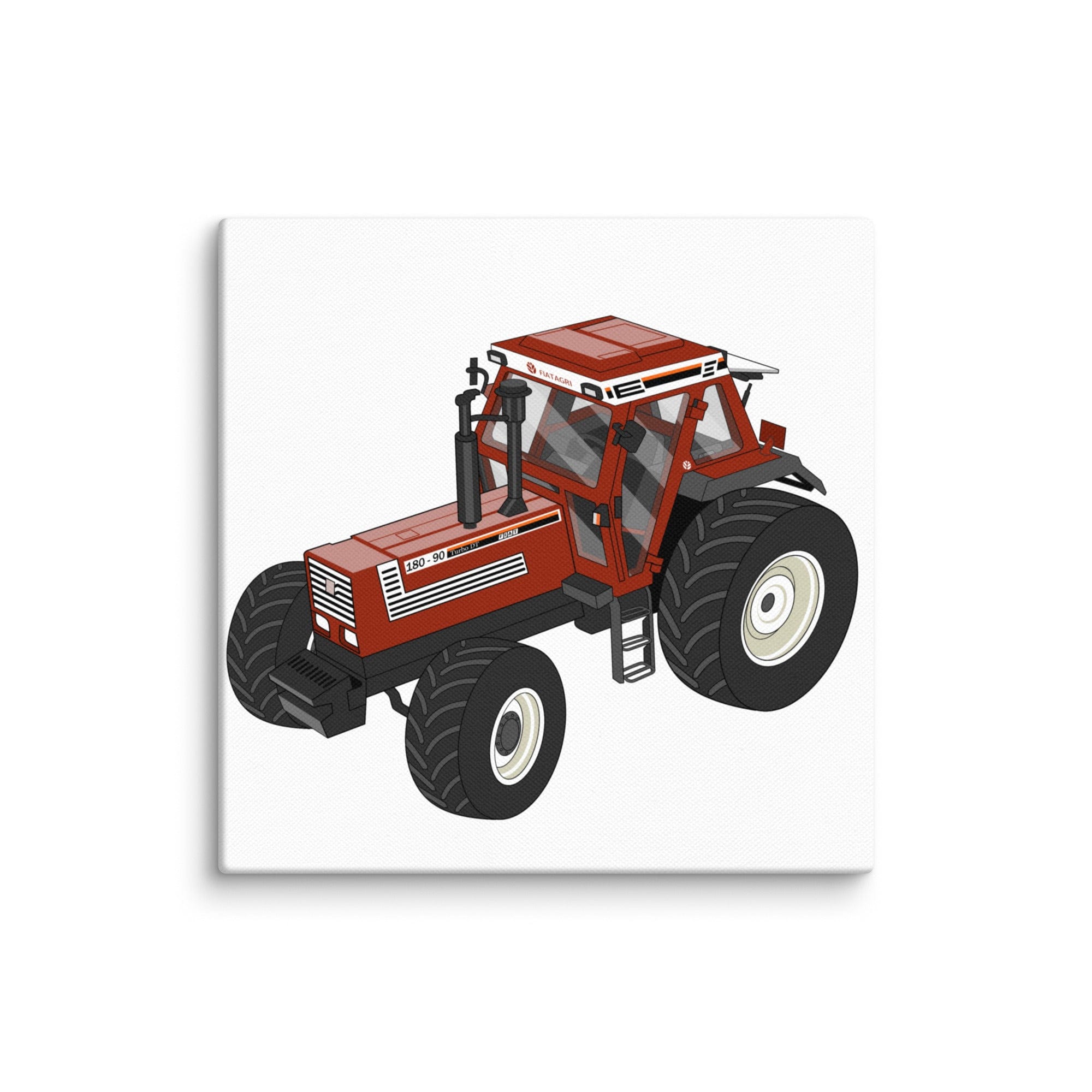 The Tractor Mugs Store 6″×6″ Fiat 180-90 | Canvas Quality Farmers Merch