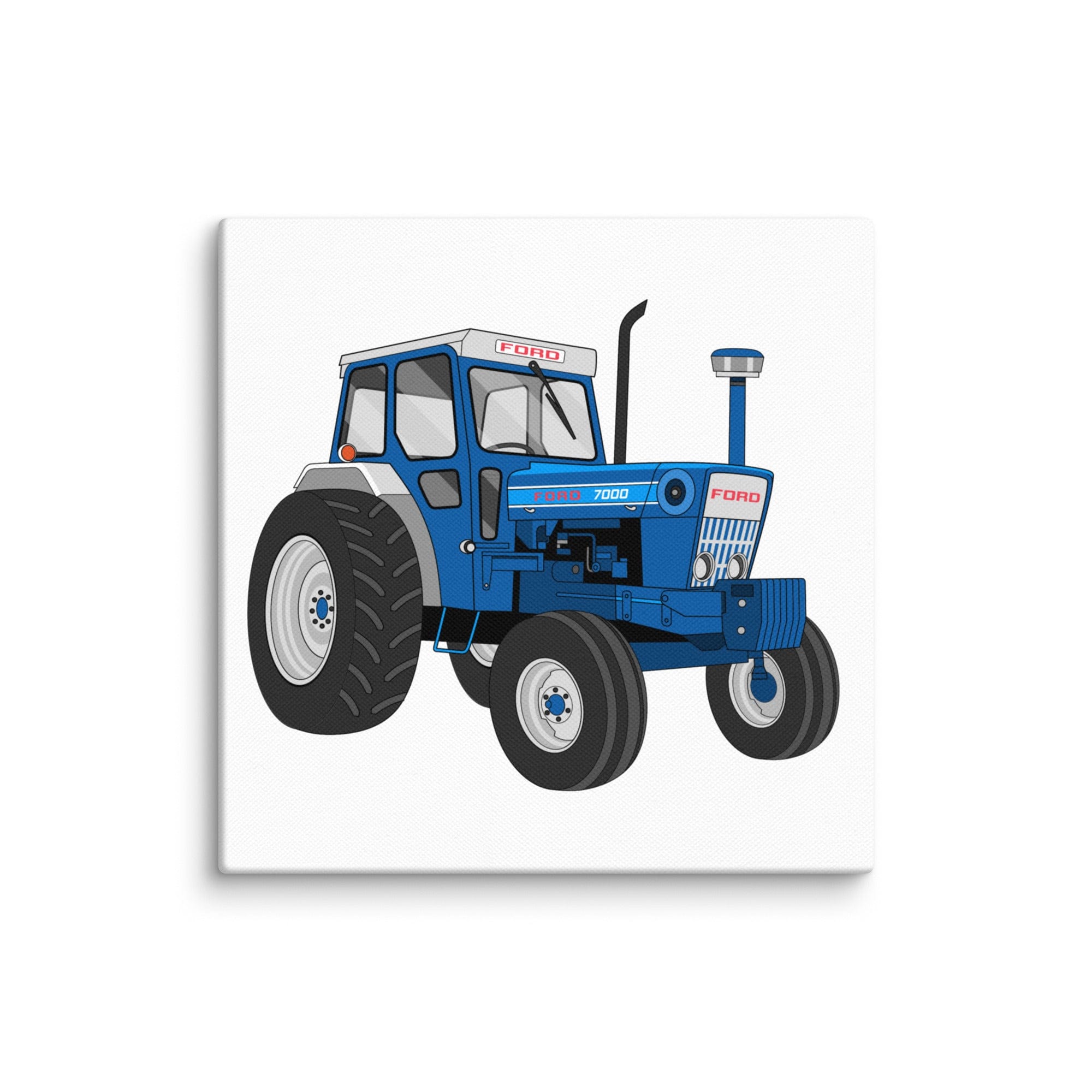 The Tractor Mugs Store 6″×6″ Ford 7000 | Canvas Quality Farmers Merch