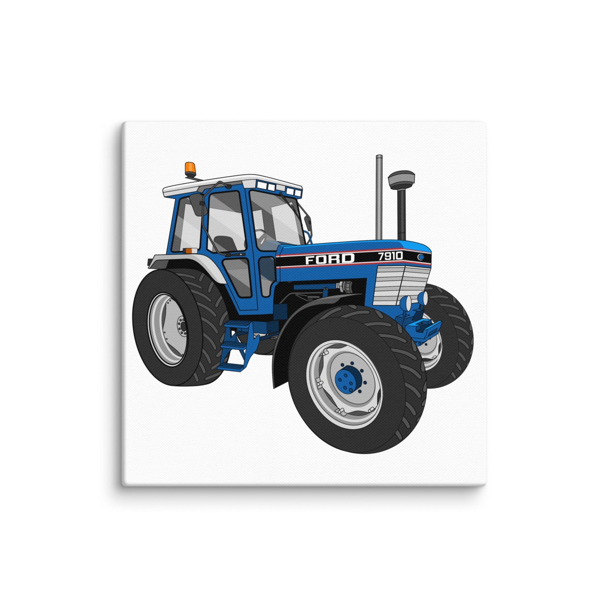 The Tractor Mugs Store 6″×6″ Ford 7910 | Canvas Quality Farmers Merch