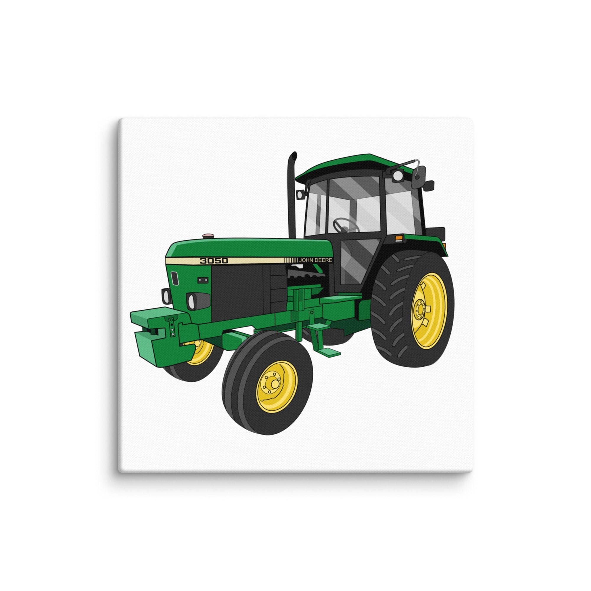 The Tractor Mugs Store 6″×6″ John Deere 3050 2WD | Canvas Quality Farmers Merch