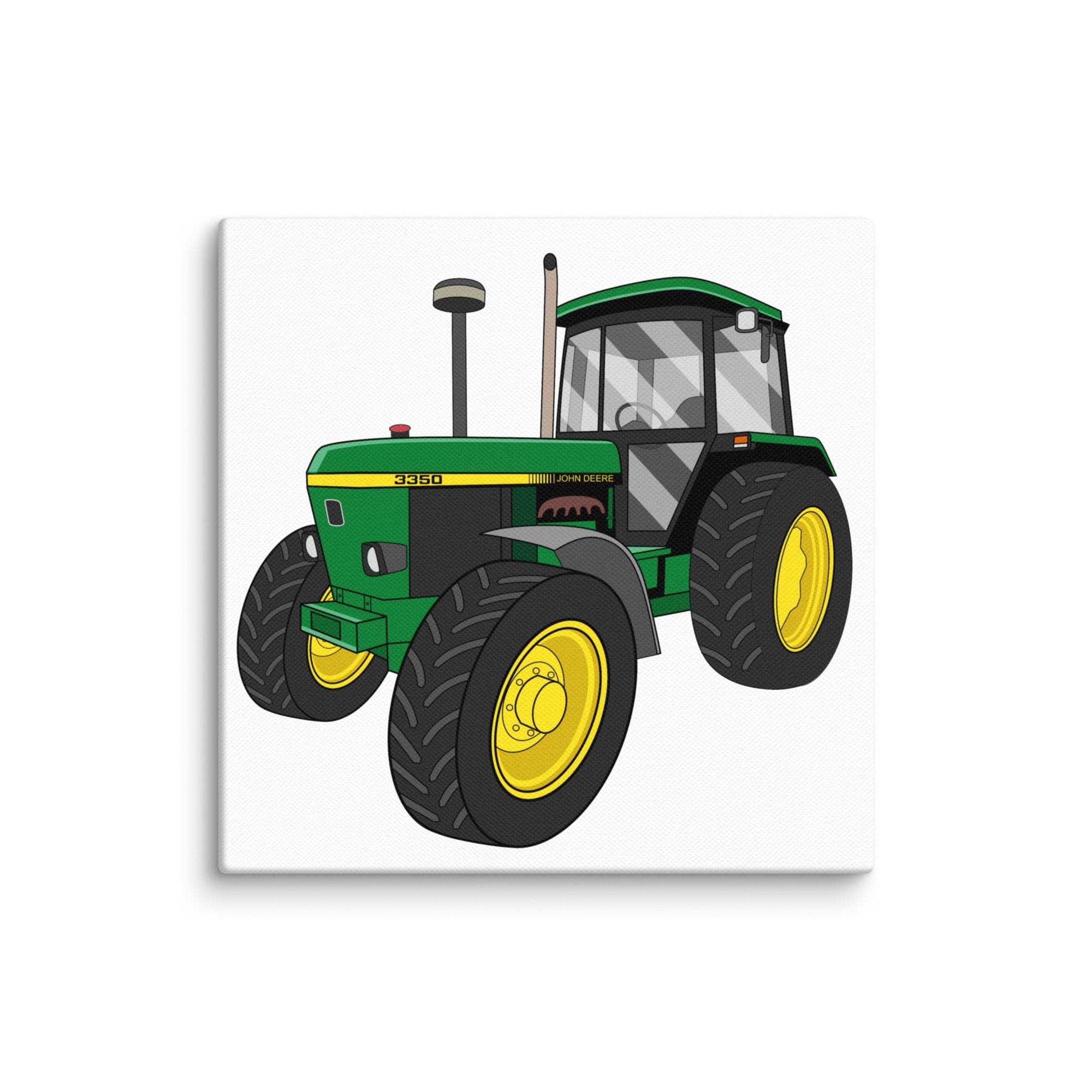 The Tractor Mugs Store 6″×6″ John Deere 3350 4WD | Canvas Quality Farmers Merch