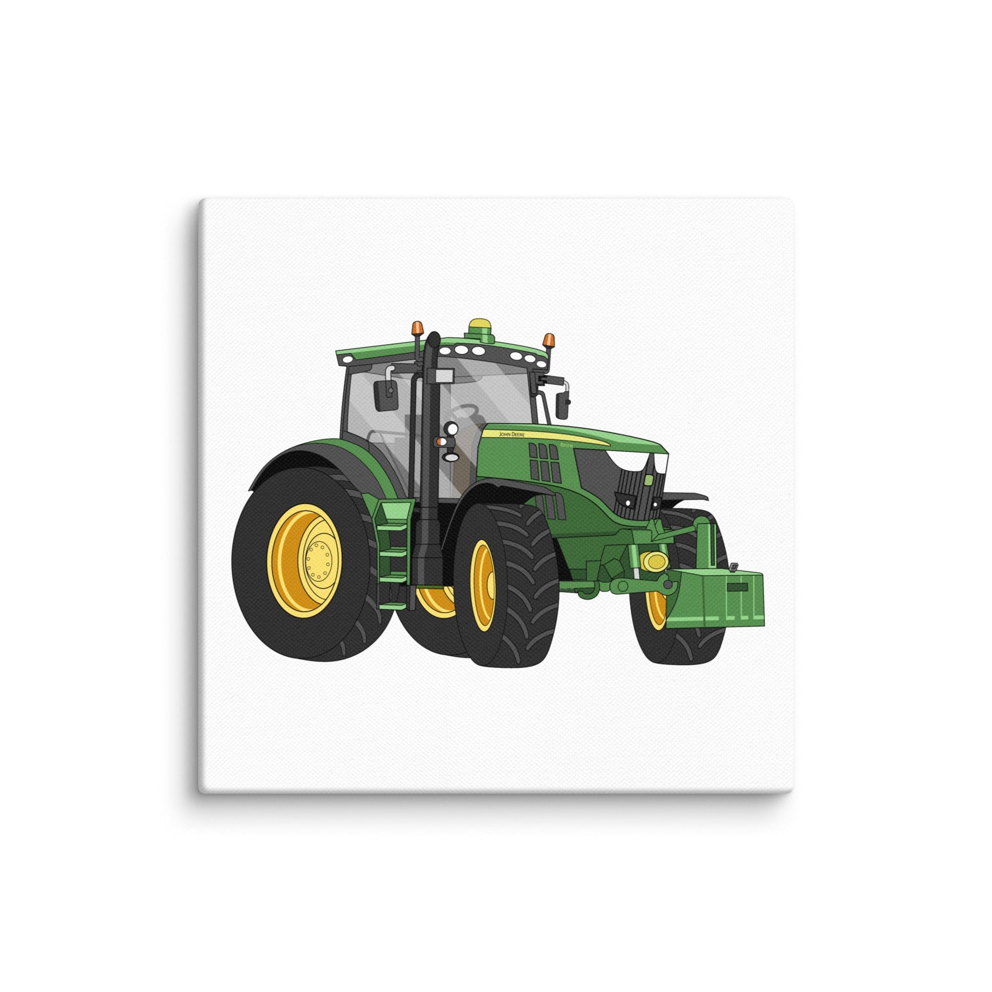 The Tractor Mugs Store 6″×6″ John Deere 6210 R | Canvas Quality Farmers Merch