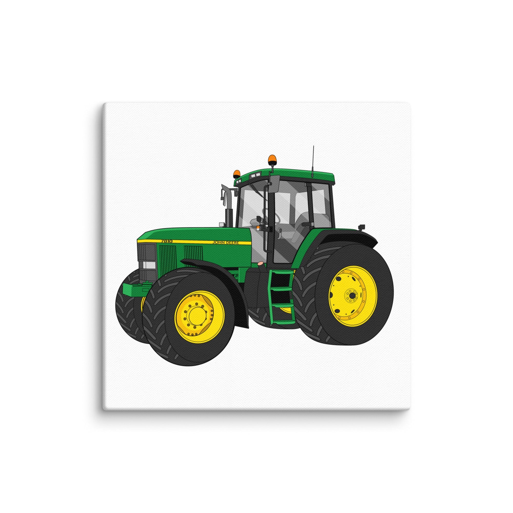 The Tractor Mugs Store 6″×6″ John Deere 7810 | Canvas Quality Farmers Merch