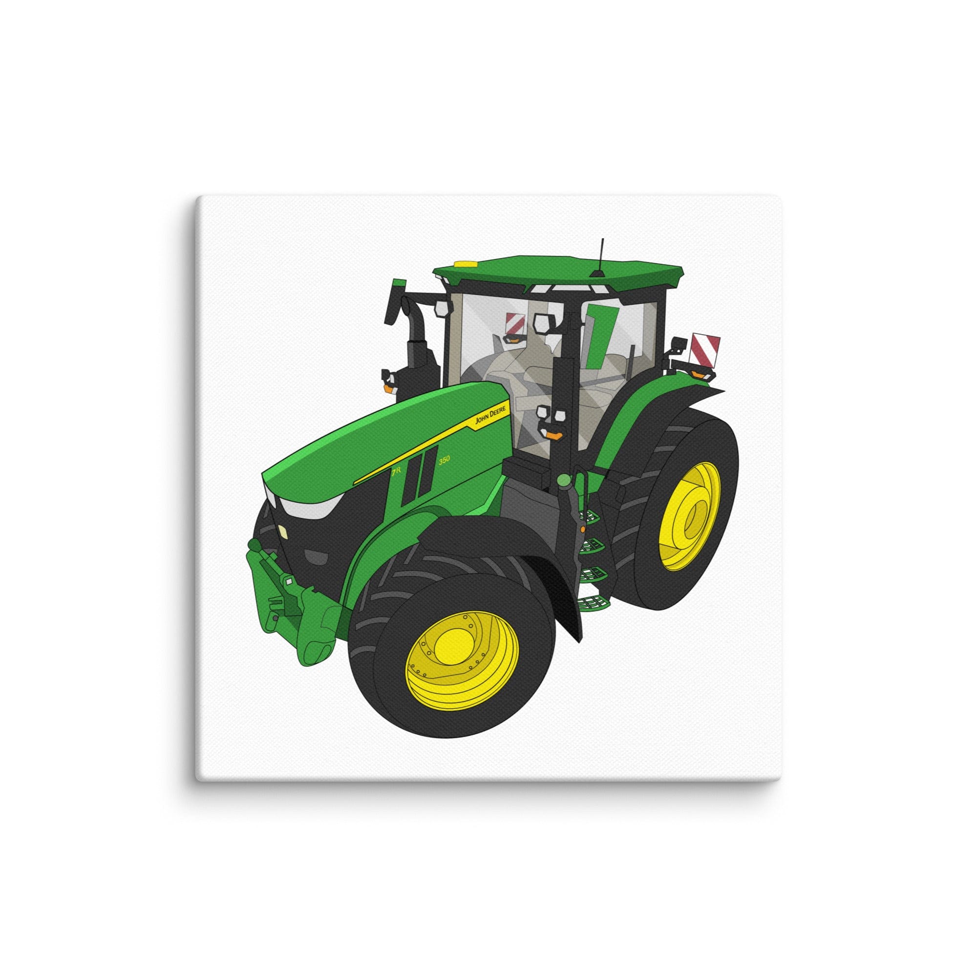 The Tractor Mugs Store 6″×6″ John Deere 7R 350 auto powr | Canvas Quality Farmers Merch