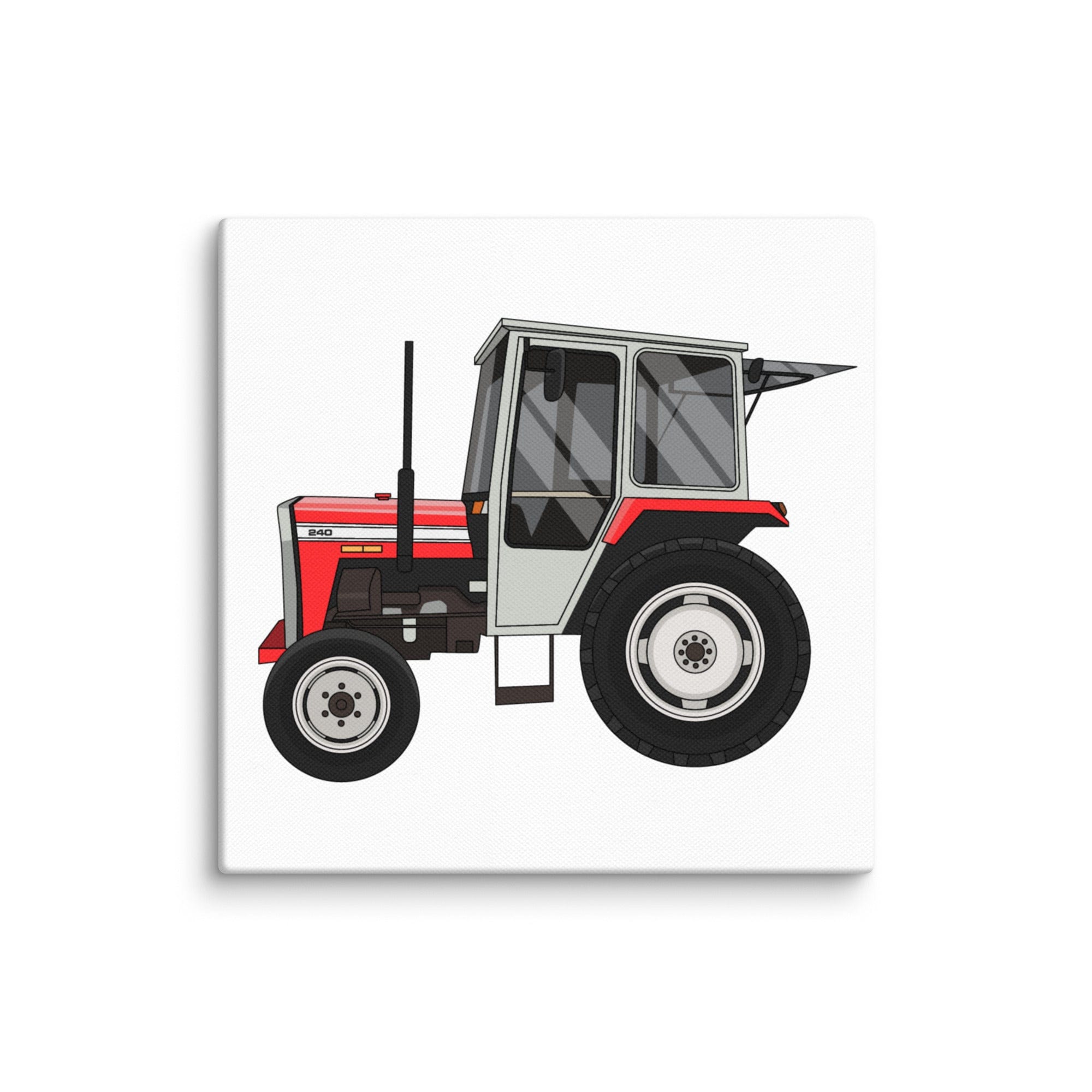 The Tractor Mugs Store 6″×6″ Massey Ferguson 240 | Canvas Quality Farmers Merch