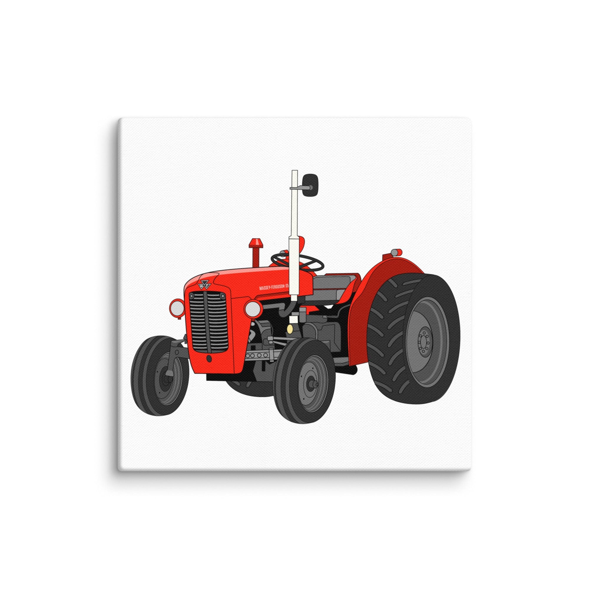 The Tractor Mugs Store 6″×6″ Massey Ferguson 35X | Canvas Quality Farmers Merch