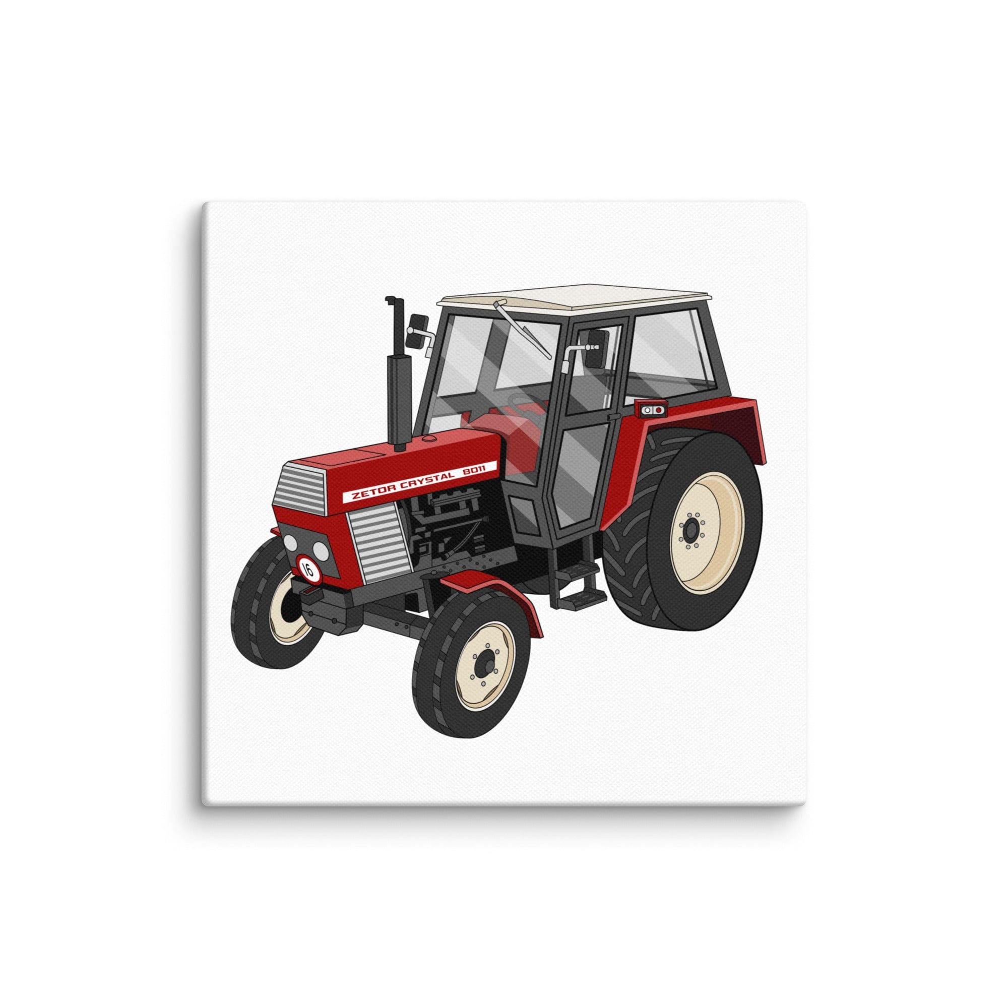 The Tractor Mugs Store 6″×6″ Zetor Crystal 8011 | Canvas Quality Farmers Merch