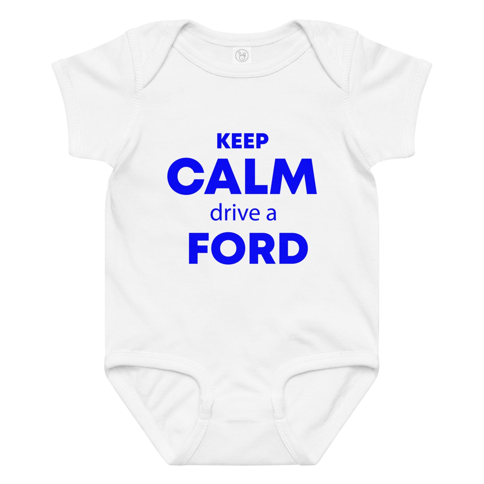 The Tractor Mugs Store 6M KEEP CALM drive a FORD | Baby jersey bodysuit Quality Farmers Merch