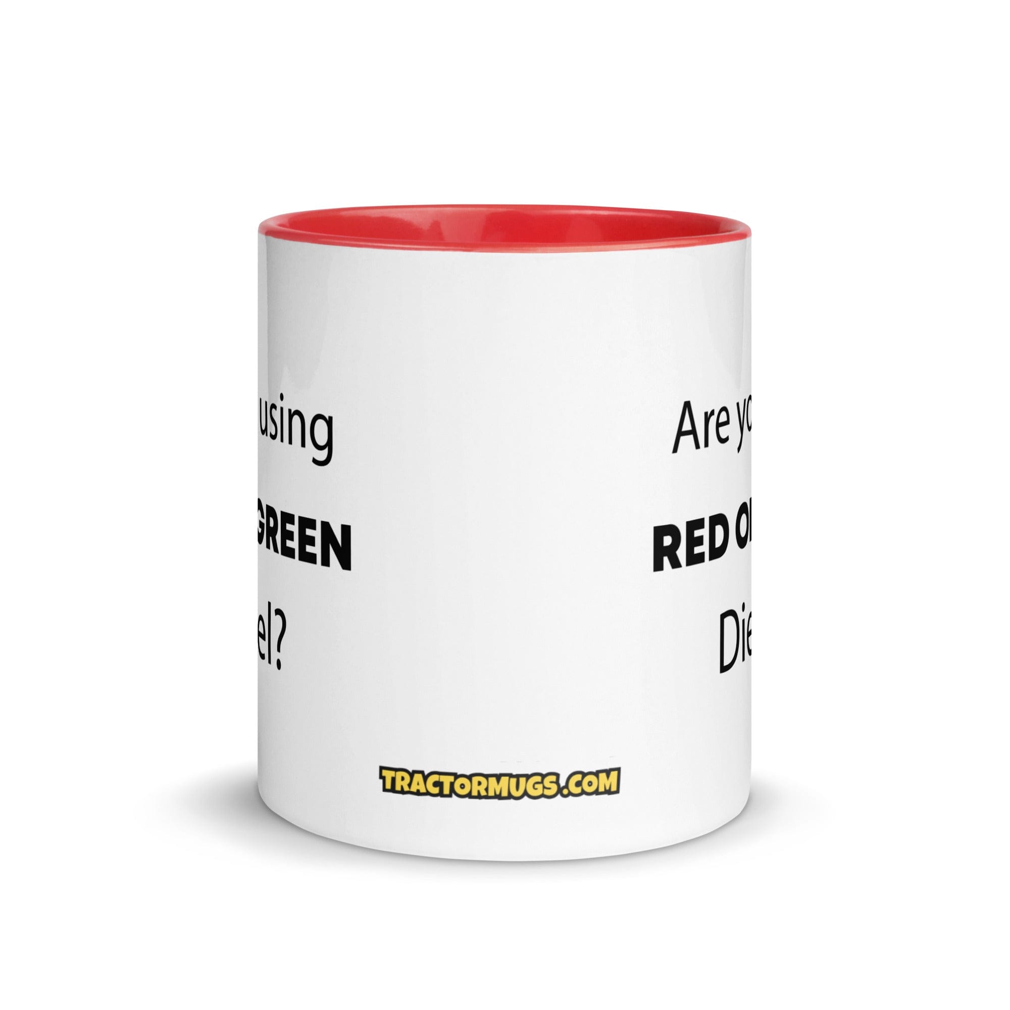 The Tractor Mugs Store Are You Using Red Or Green Diesel? | Mug with Color Inside Quality Farmers Merch