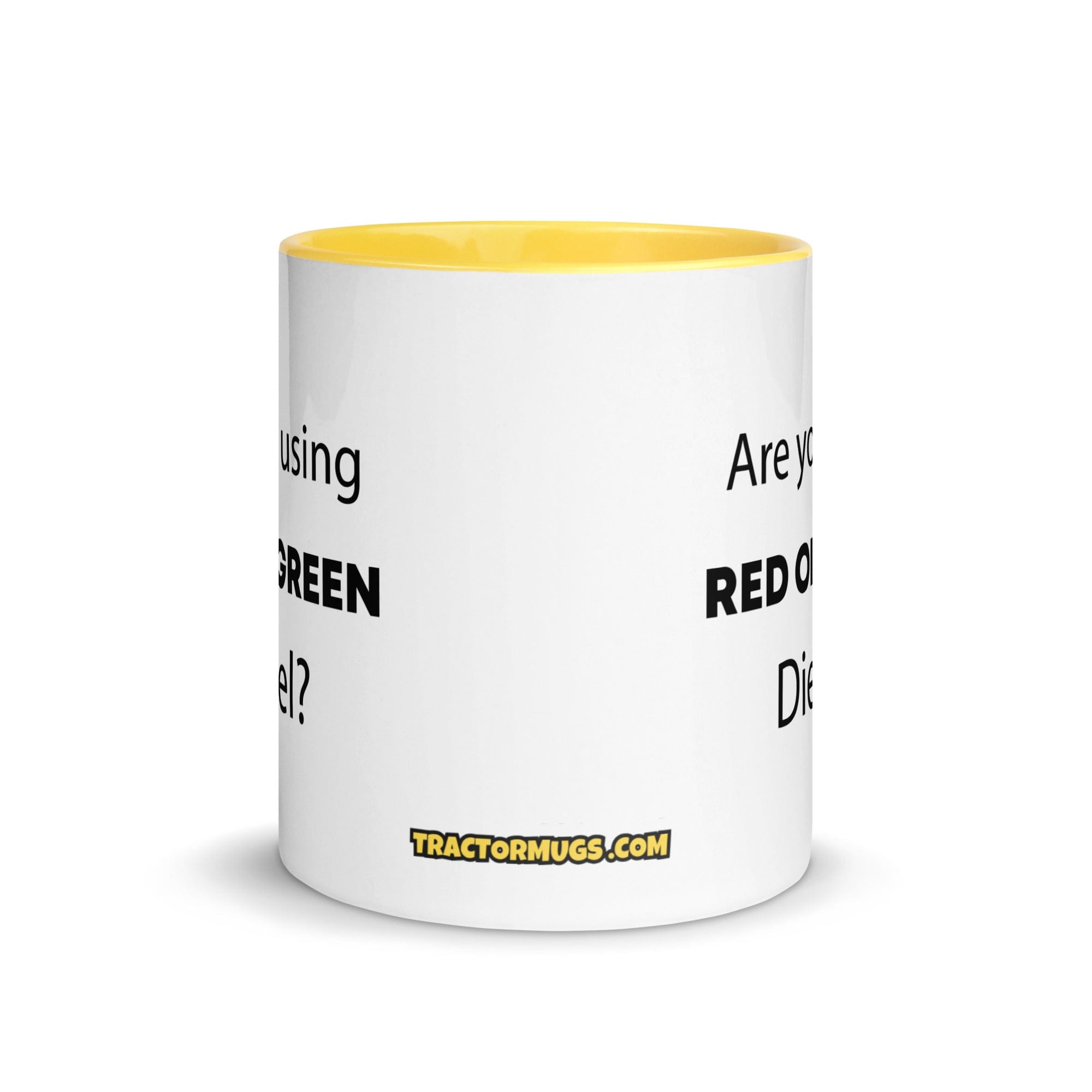 The Tractor Mugs Store Are You Using Red Or Green Diesel? | Mug with Color Inside Quality Farmers Merch