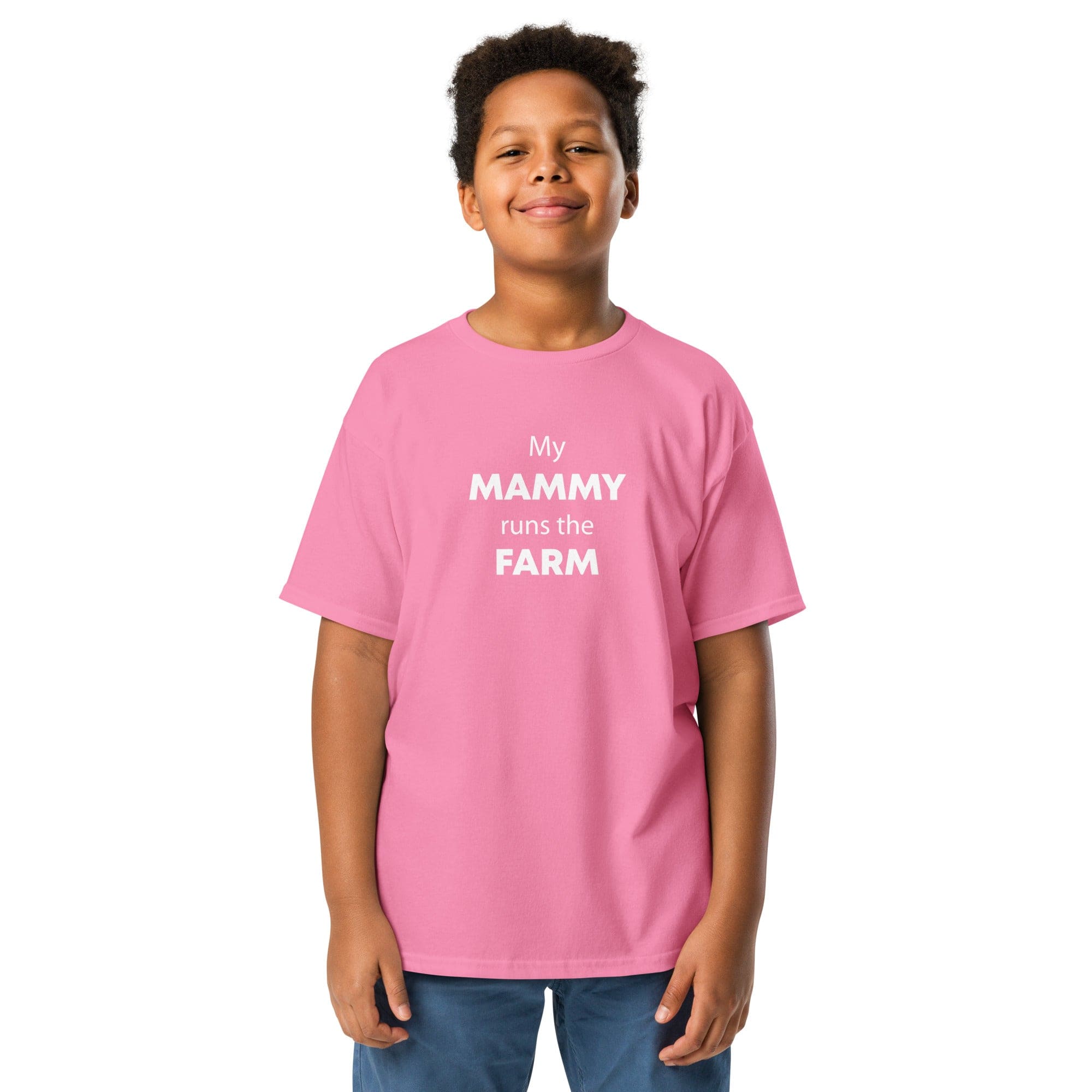 The Tractor Mugs Store Azalea / XS Mammy Runs the Farm | Youth Classic Tee Quality Farmers Merch