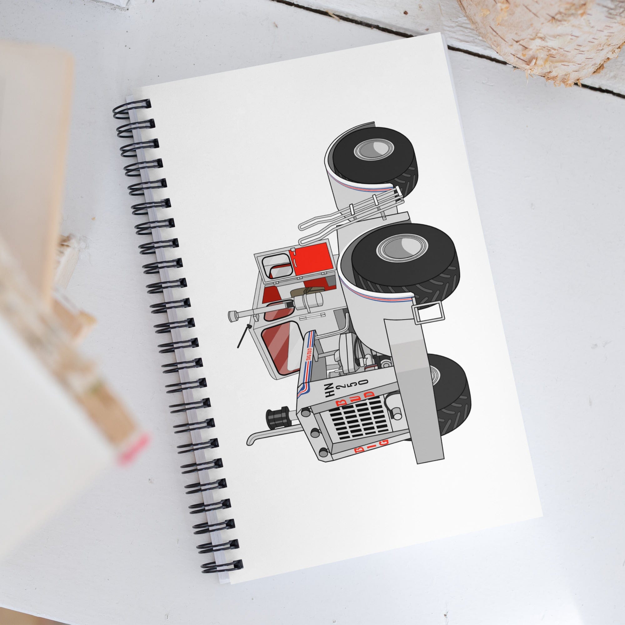 The Tractor Mugs Store Big Bud Tractor | Spiral notebook Quality Farmers Merch