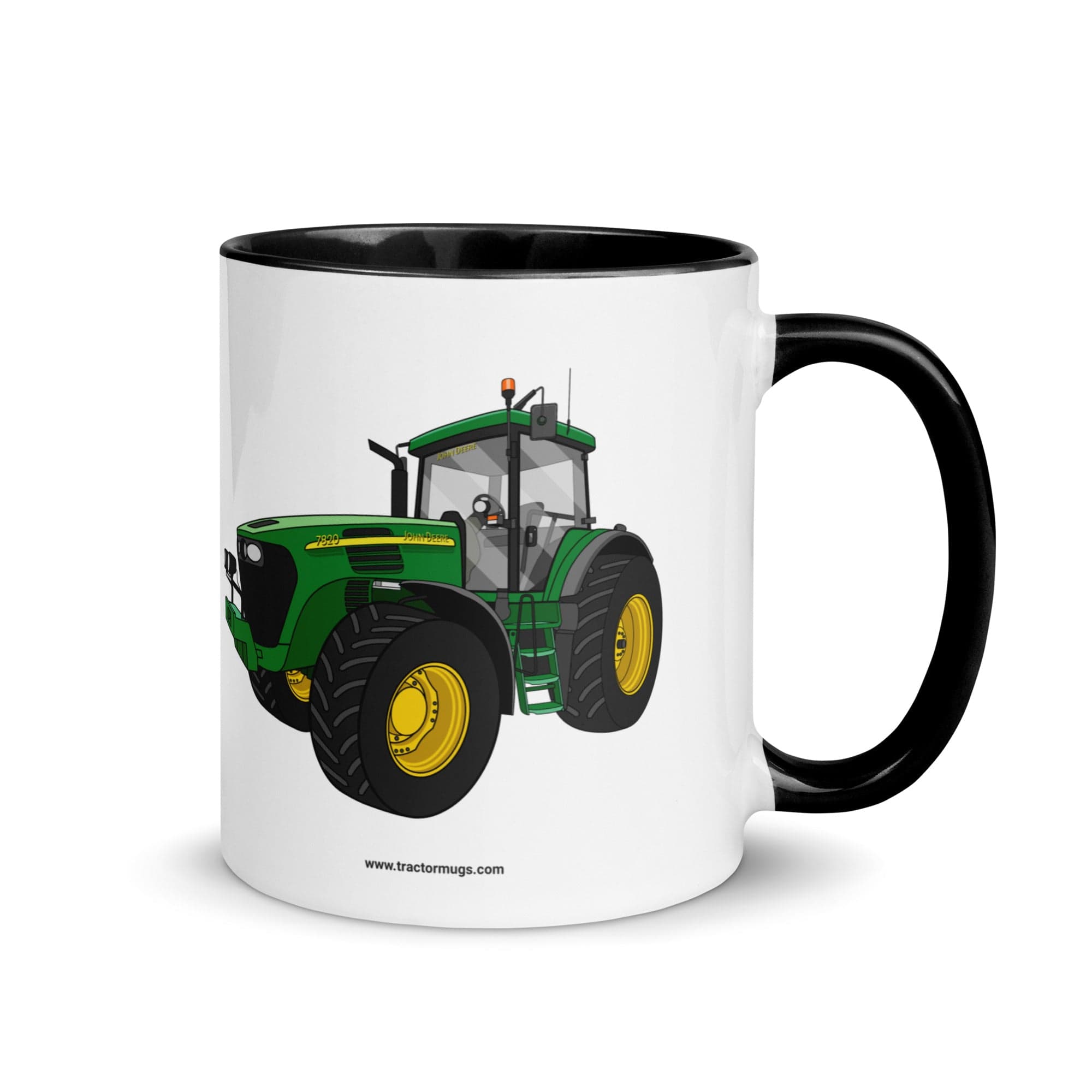 The Tractor Mugs Store Black / 11 oz John Deere 7820 Mug with Color Inside Quality Farmers Merch