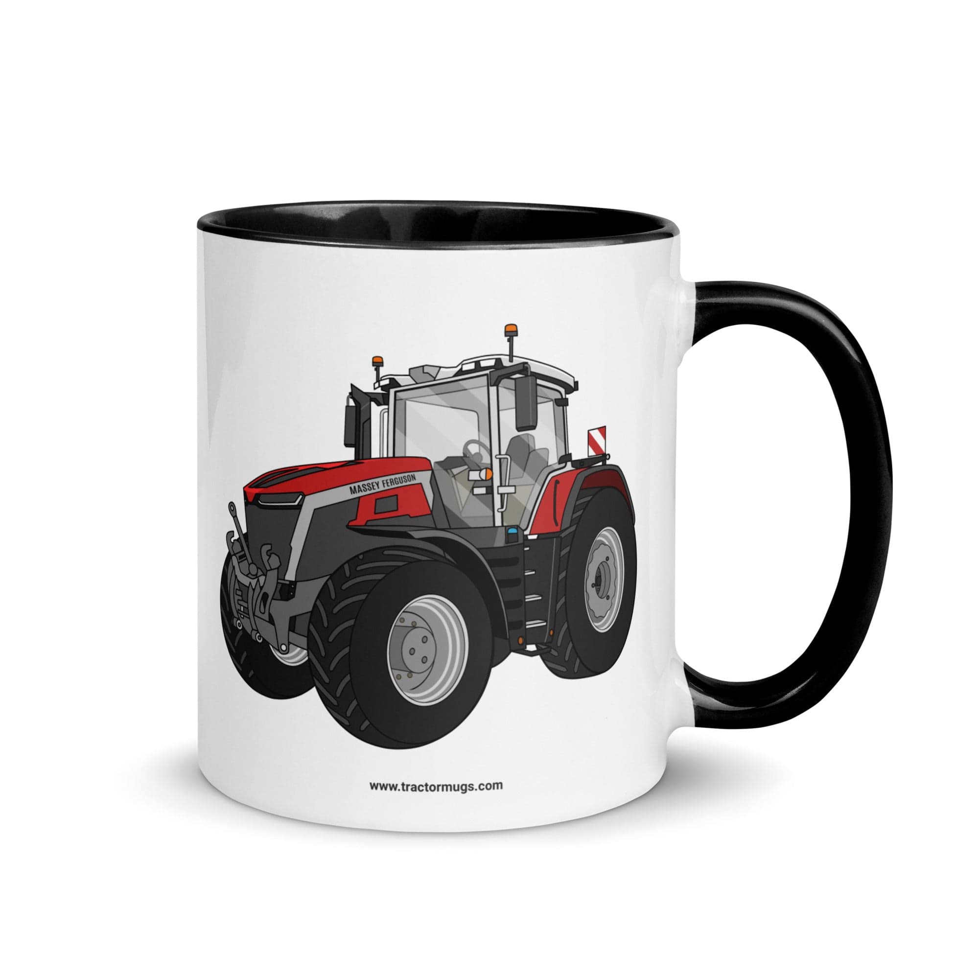 The Tractor Mugs Store Black / 11 oz Massey Ferguson 9X | Mug with Color Inside Quality Farmers Merch