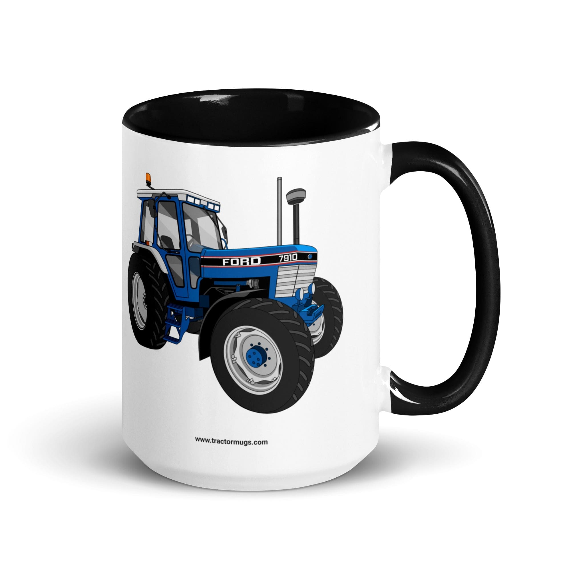 The Tractor Mugs Store Black / 15 oz Ford 7910 | Mug with Color Inside Quality Farmers Merch