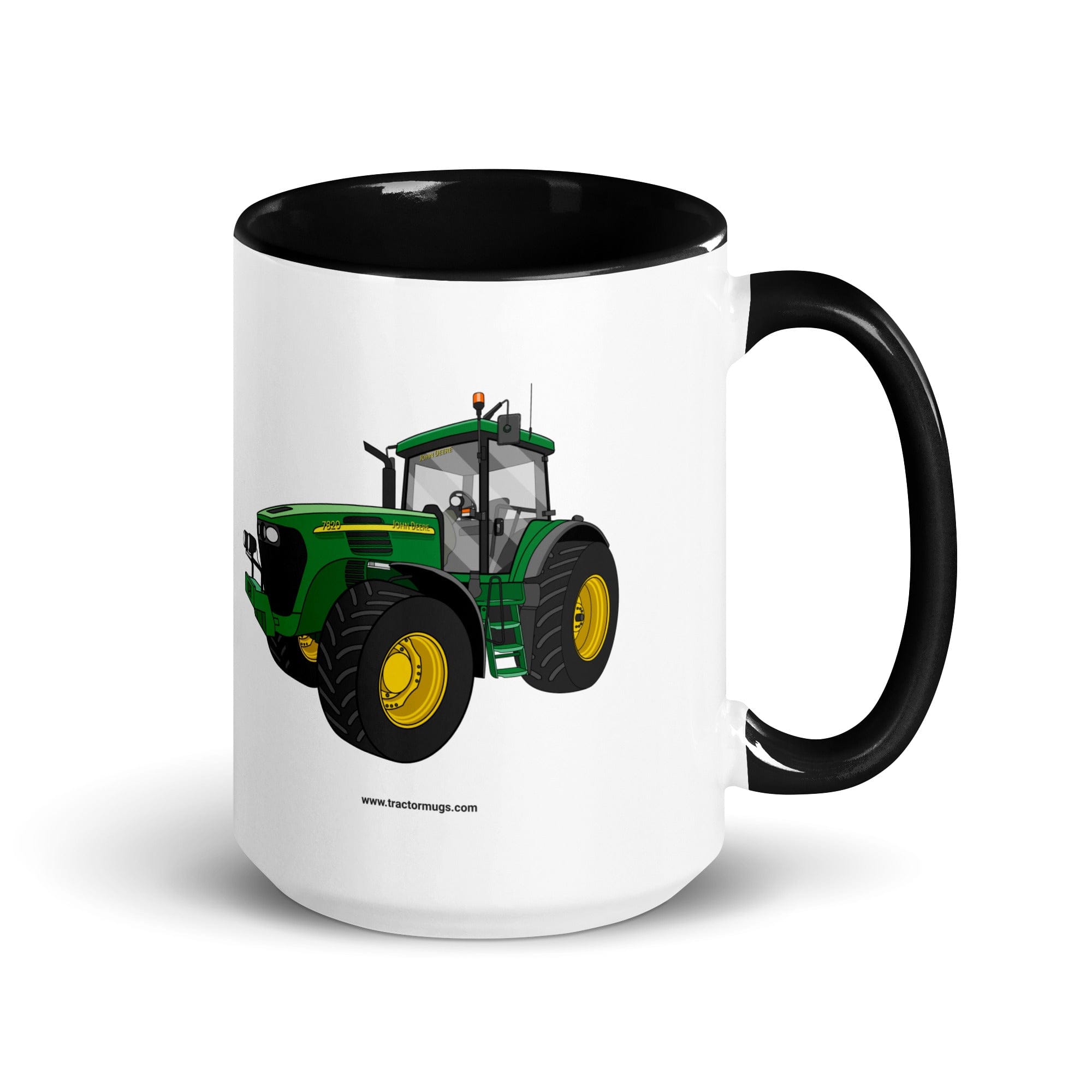 The Tractor Mugs Store Black / 15 oz John Deere 7820 Mug with Color Inside Quality Farmers Merch