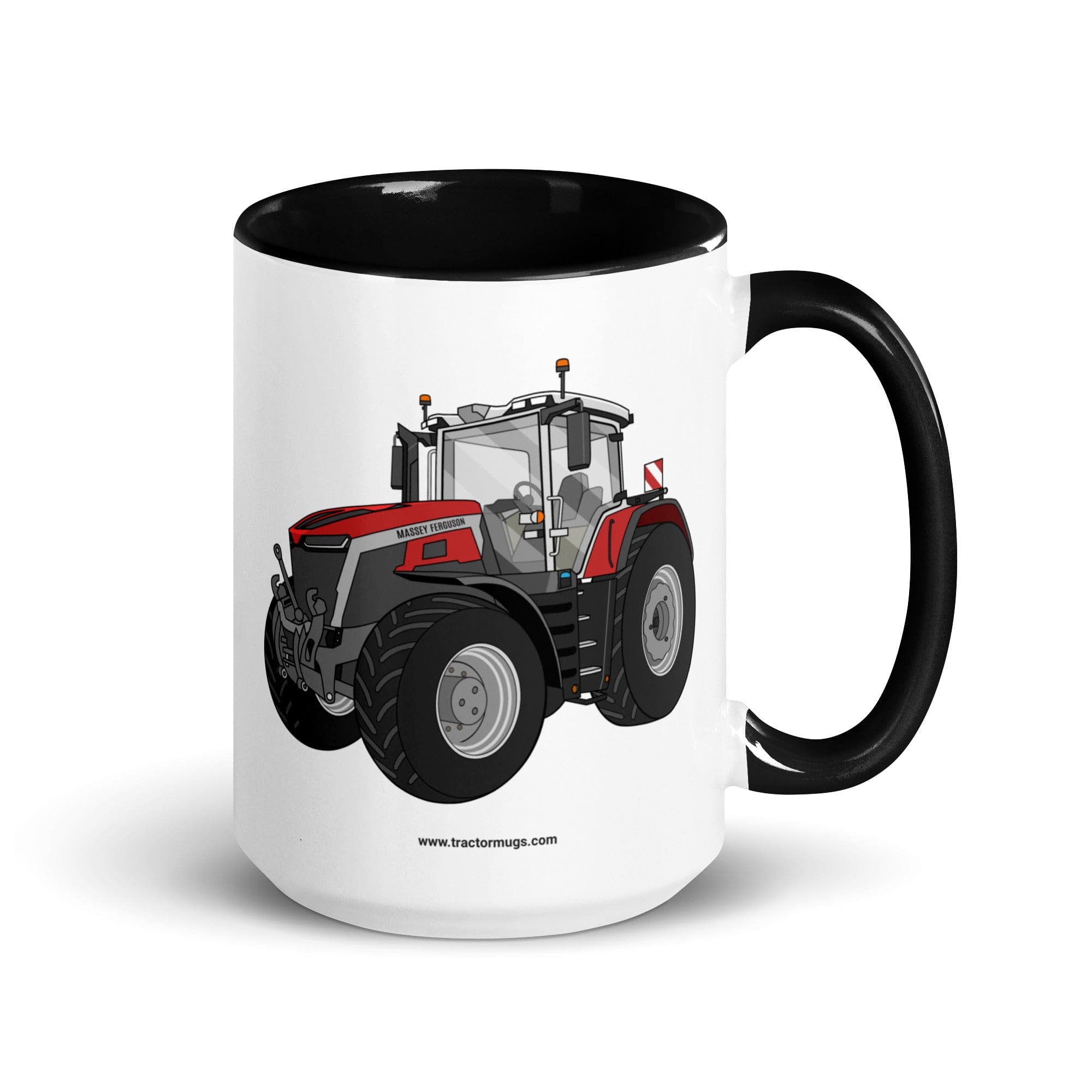 The Tractor Mugs Store Black / 15 oz Massey Ferguson 9X | Mug with Color Inside Quality Farmers Merch