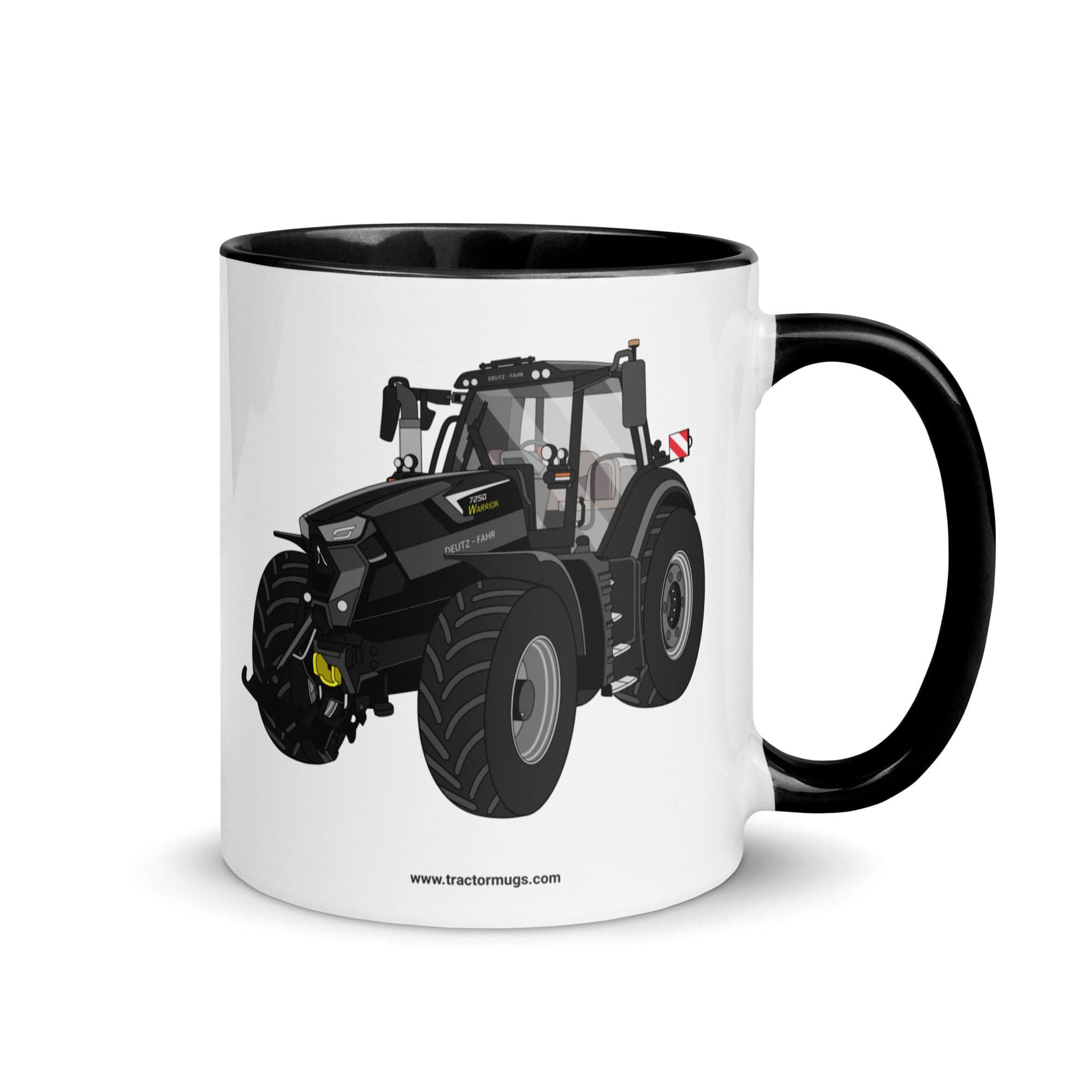 The Tractor Mugs Store Black Deutz-Fahr 7250 TTV Warrior Edition | Mug with Color Inside Quality Farmers Merch