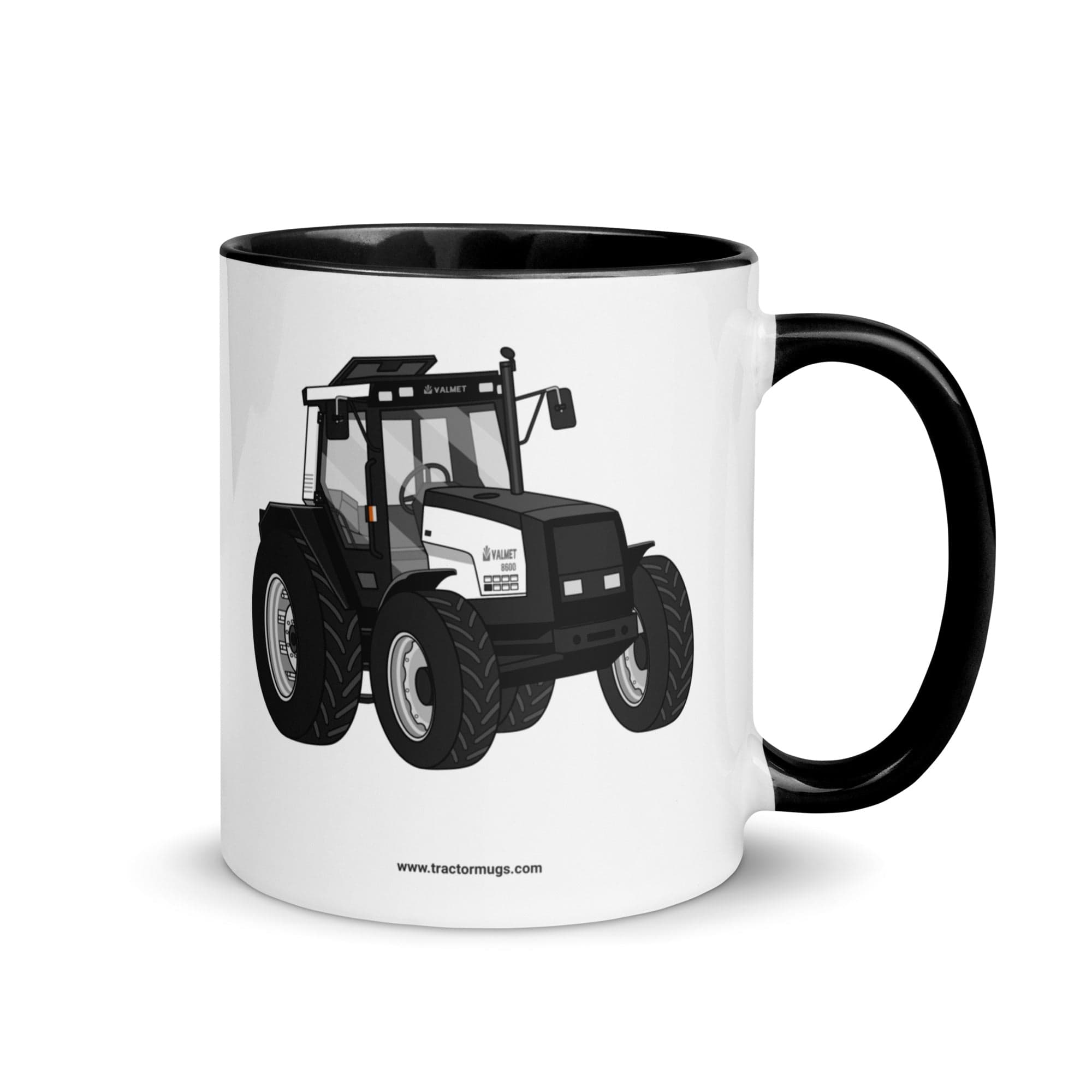 The Tractor Mugs Store Black Valmet Mega 8600 | Mug with Color Inside Quality Farmers Merch
