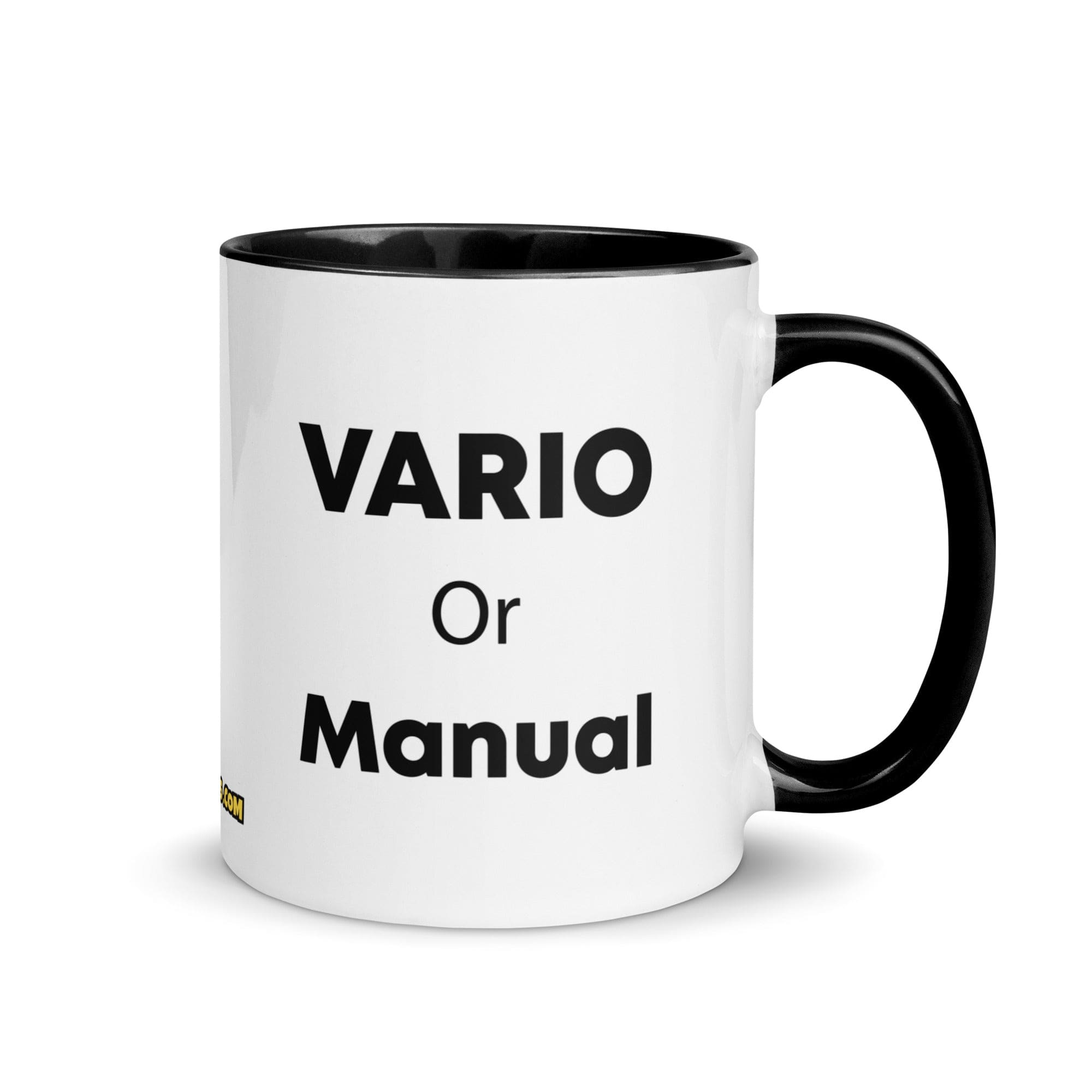 The Tractor Mugs Store Black Vario or Manual | Mug with Color Inside Quality Farmers Merch