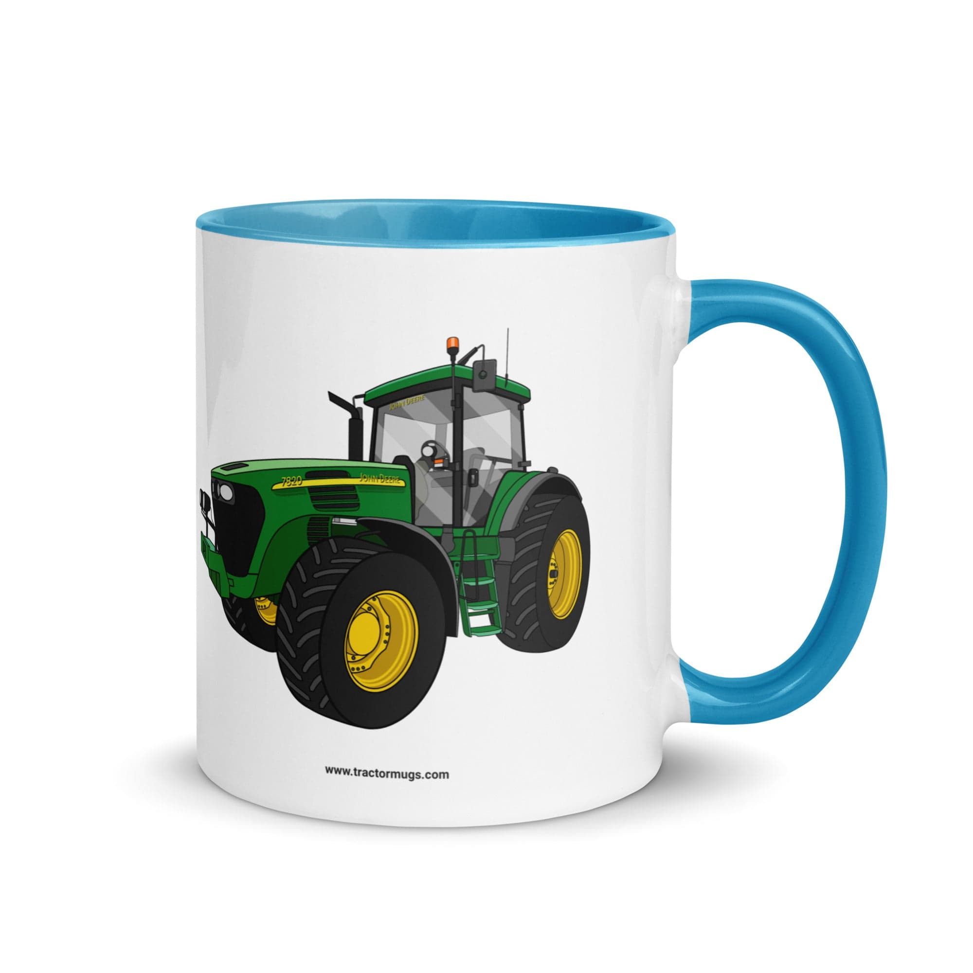 The Tractor Mugs Store Blue / 11 oz John Deere 7820 Mug with Color Inside Quality Farmers Merch
