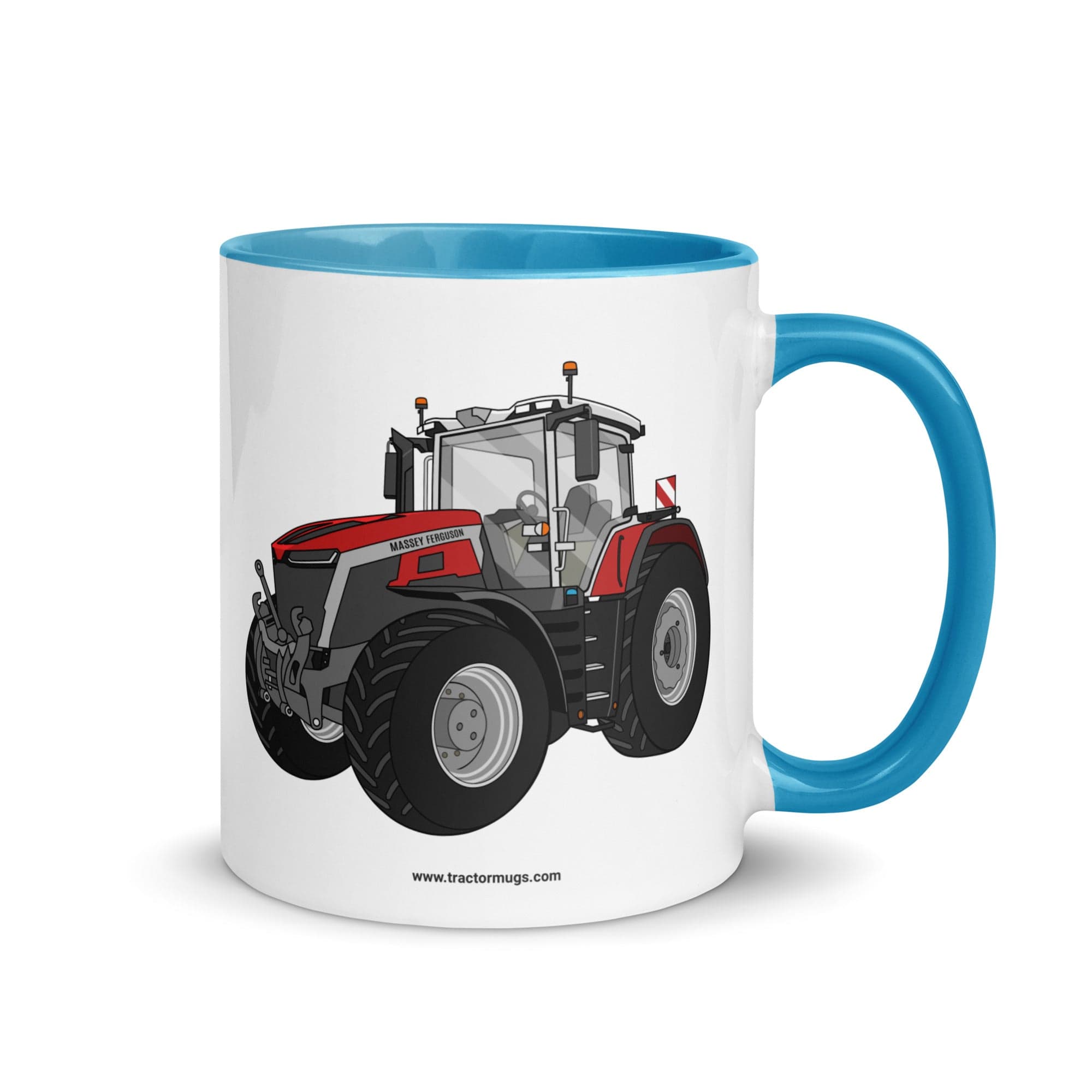 The Tractor Mugs Store Blue / 11 oz Massey Ferguson 9X | Mug with Color Inside Quality Farmers Merch