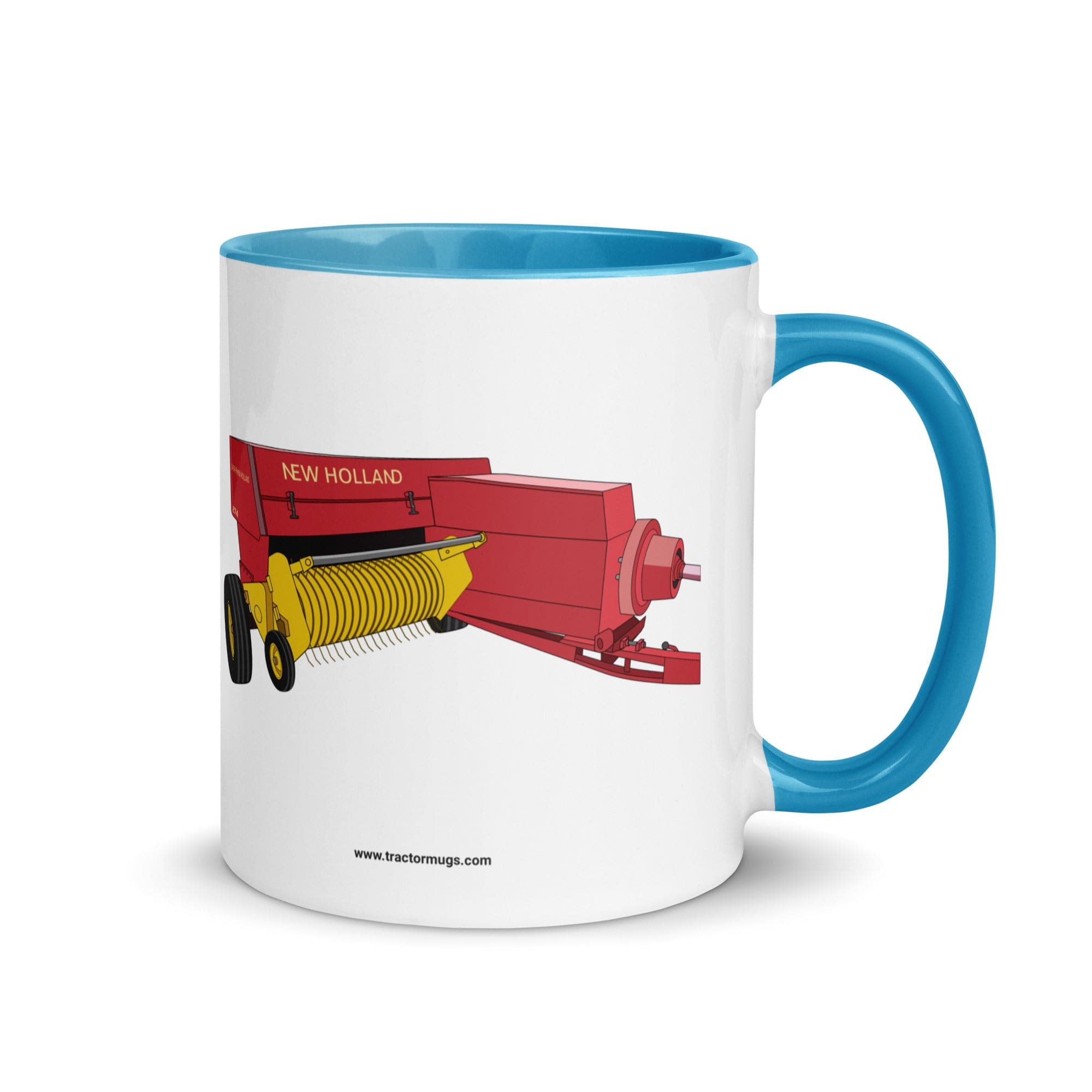 The Tractor Mugs Store Blue / 11 oz New Holland 274 Square Baler | Mug with Color Inside Quality Farmers Merch