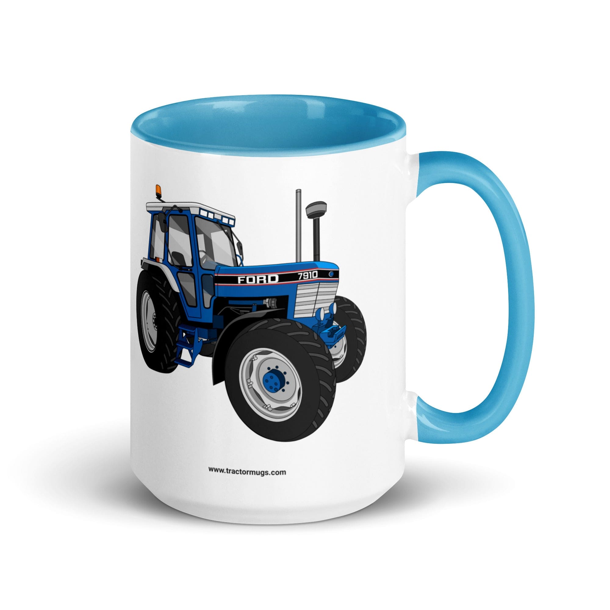 The Tractor Mugs Store Blue / 15 oz Ford 7910 | Mug with Color Inside Quality Farmers Merch