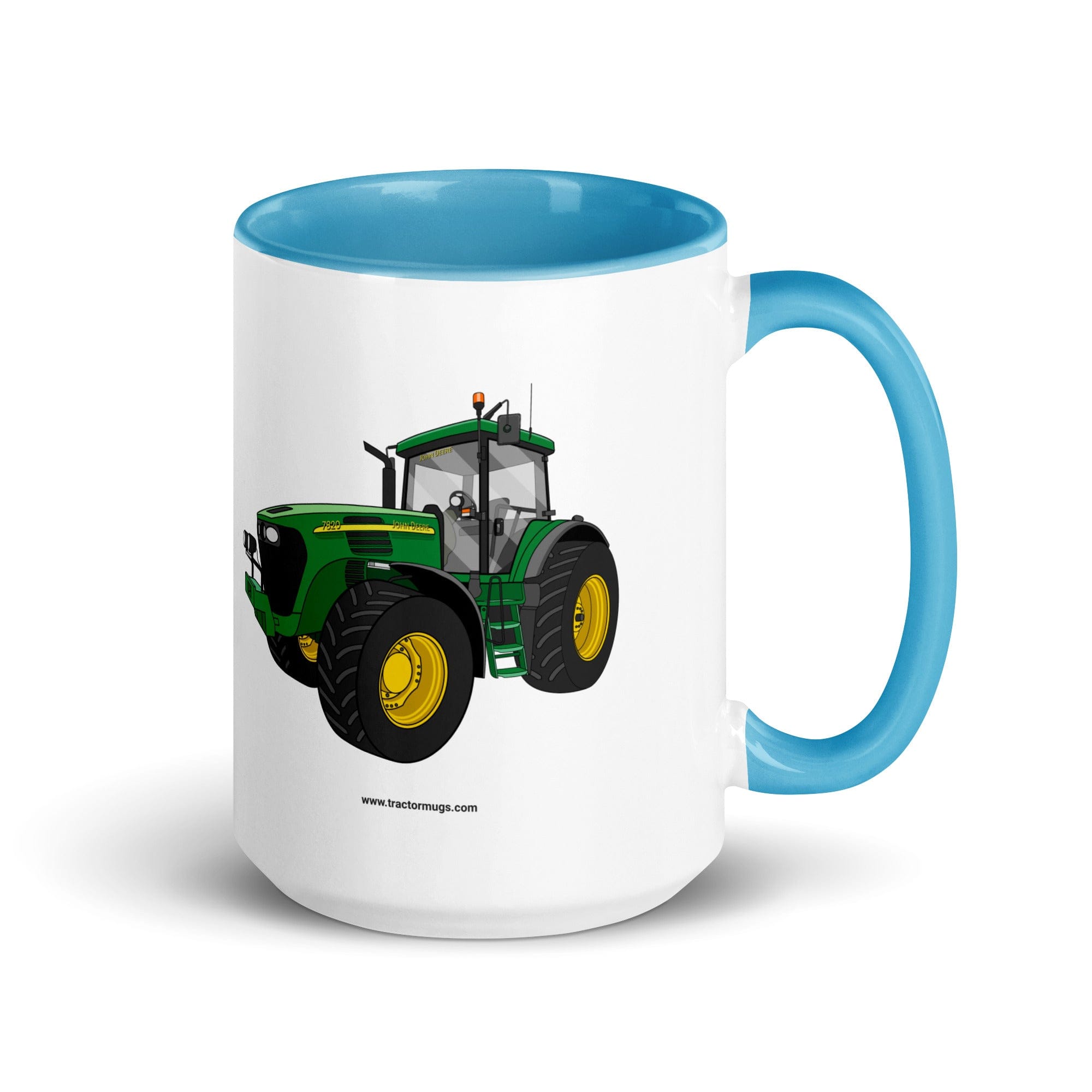 The Tractor Mugs Store Blue / 15 oz John Deere 7820 Mug with Color Inside Quality Farmers Merch