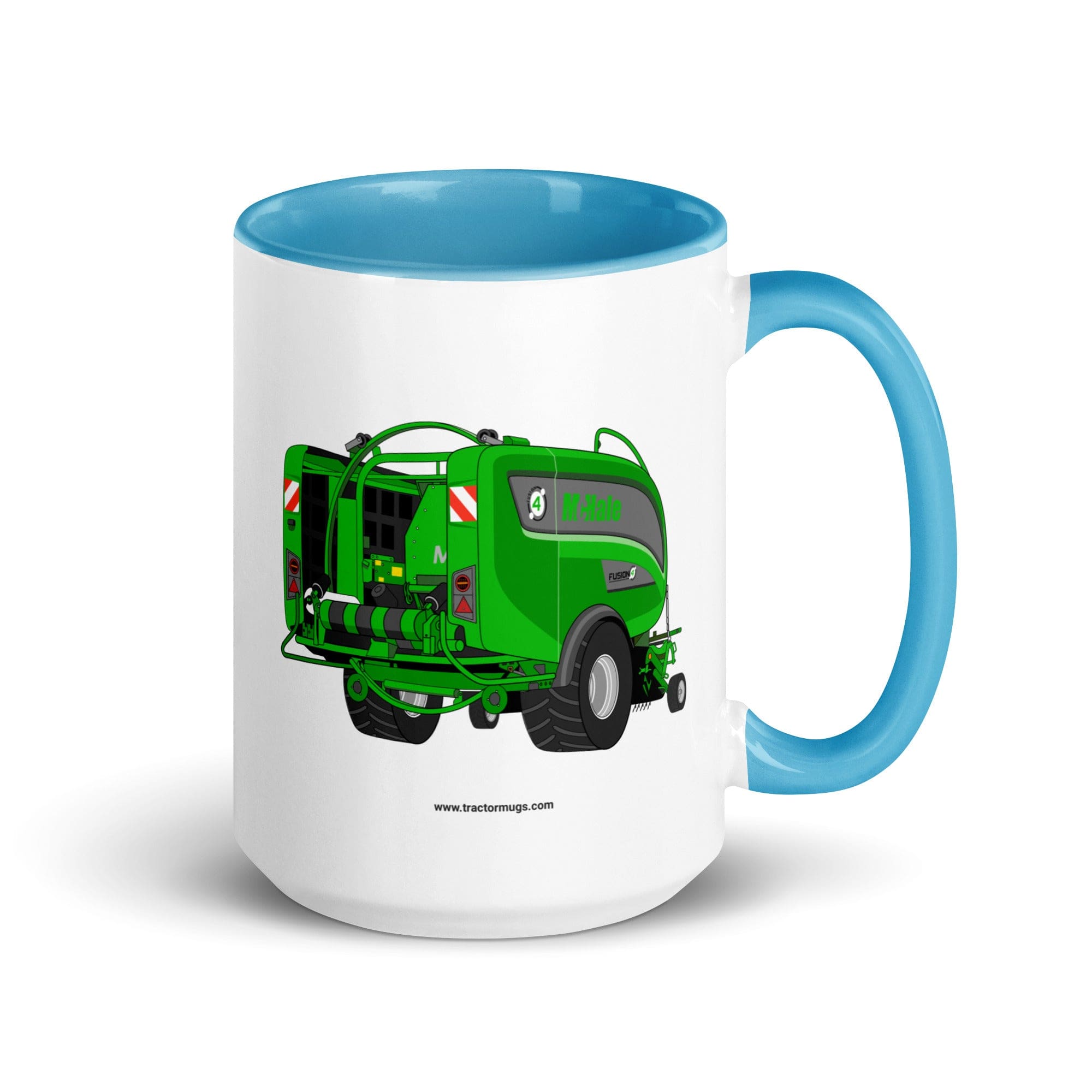 The Tractor Mugs Store Blue / 15 oz Mc Hale Fusion 2 Mug with Color Inside Quality Farmers Merch