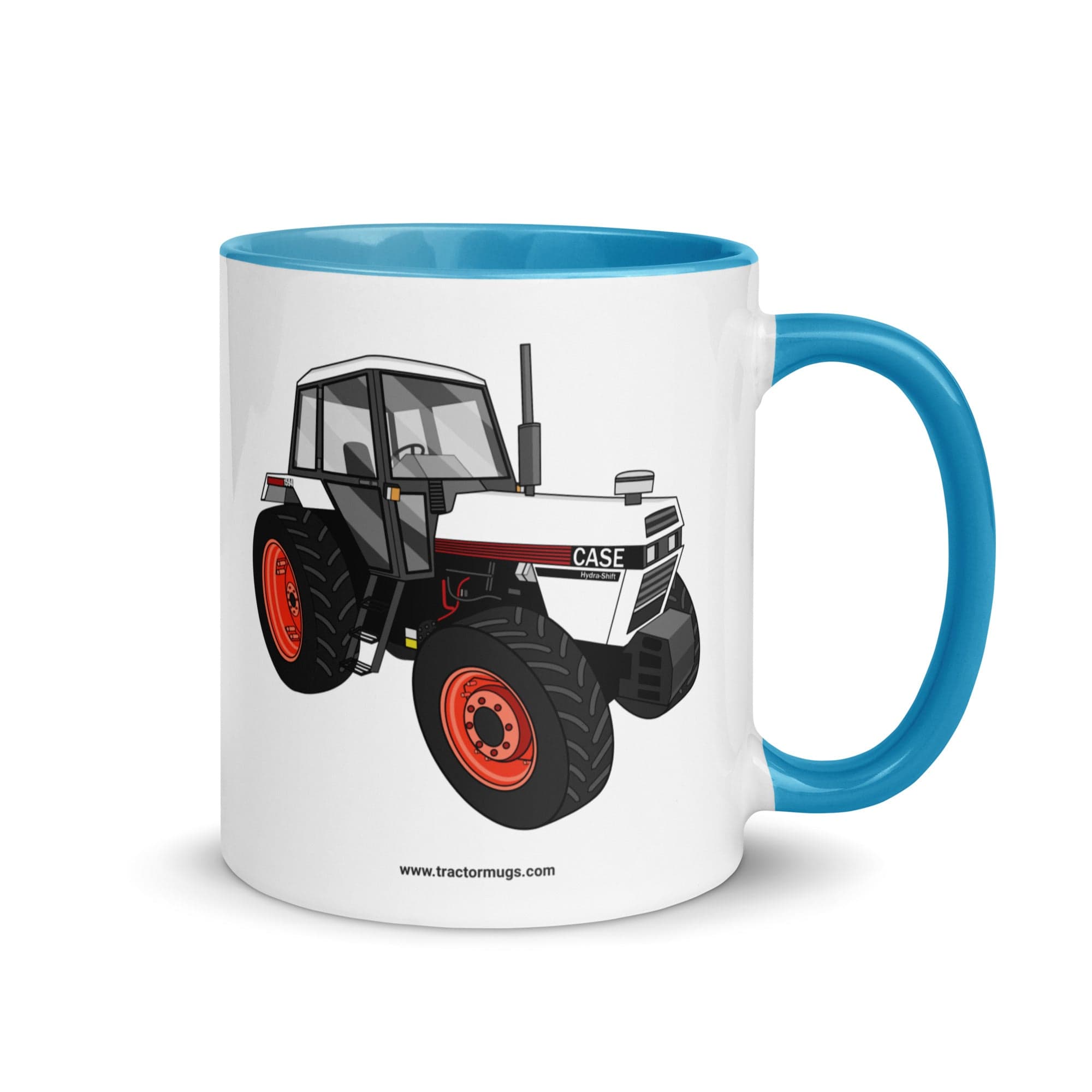 The Tractor Mugs Store Blue 1985 Case 1594 Hydra-Shift | Mug with Color Inside Quality Farmers Merch