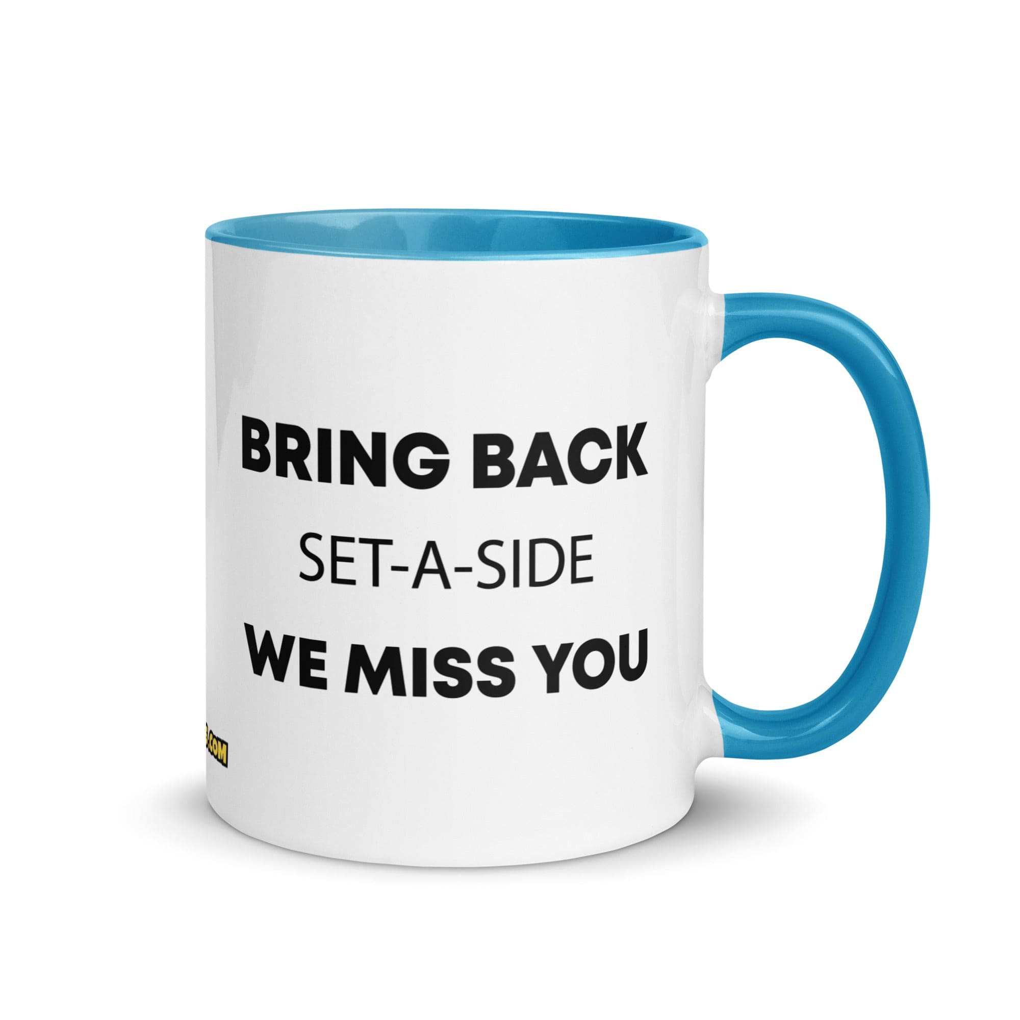 The Tractor Mugs Store Blue Bring Back Set-A-Side We Miss You | Mug with Color Inside Quality Farmers Merch