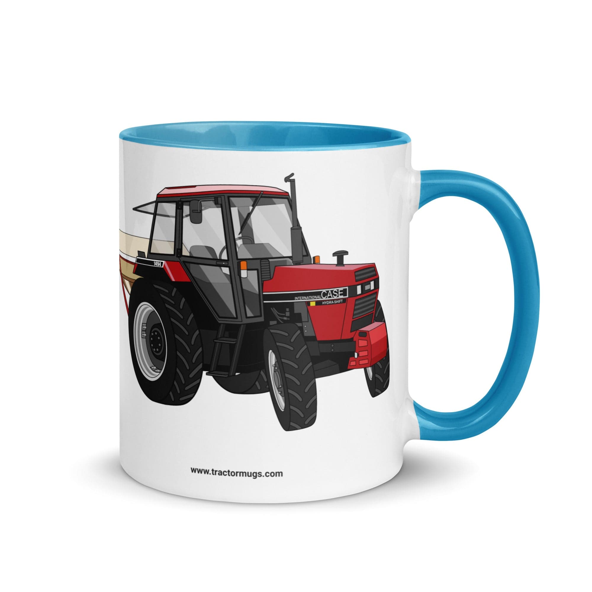 The Tractor Mugs Store Blue Case 1494 Hydra Shift | Mug with Color Inside Quality Farmers Merch