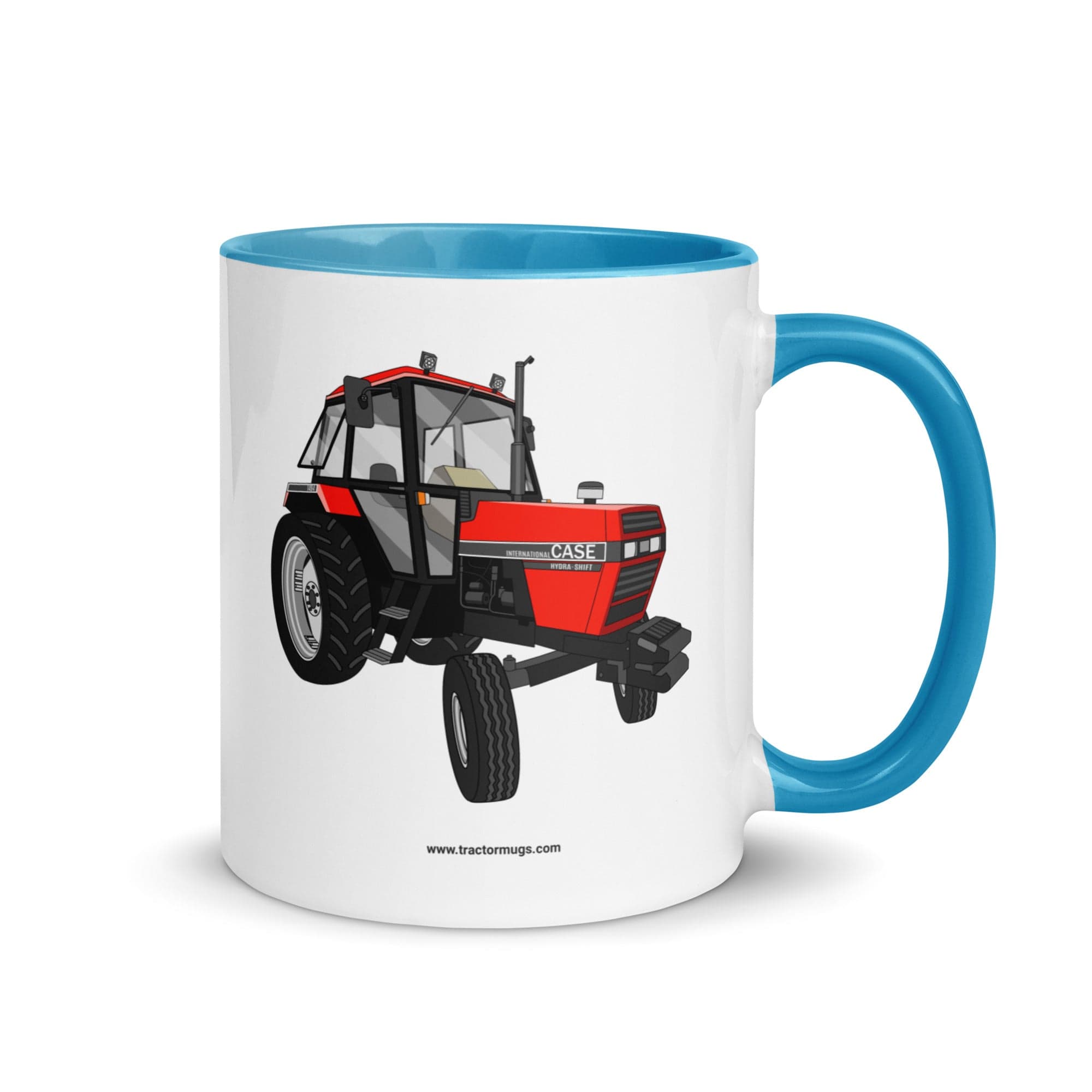 The Tractor Mugs Store Blue Case 1494 | Mug with Color Inside Quality Farmers Merch