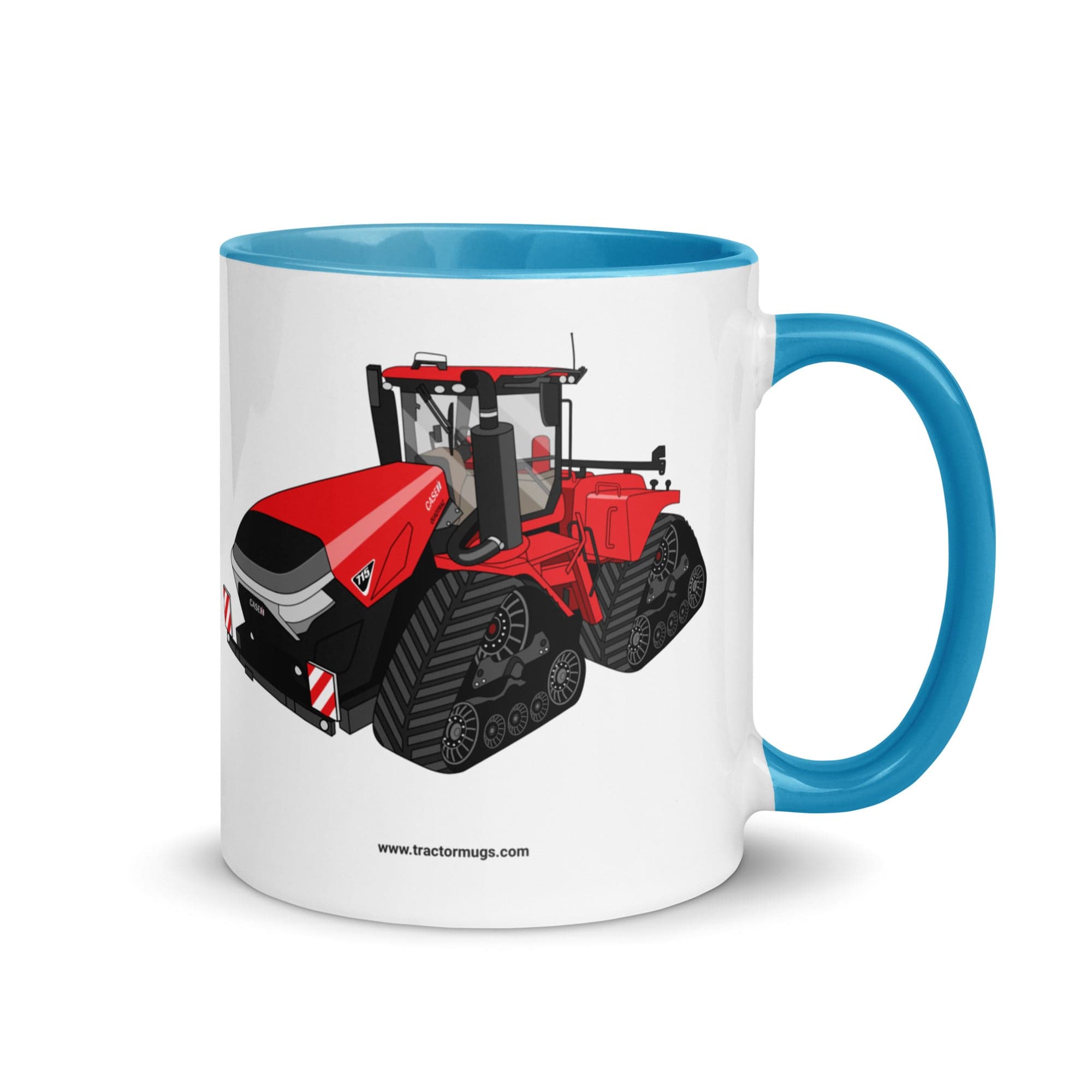 The Tractor Mugs Store Blue Case IH Quadtrac 715 | Mug with Color Inside Quality Farmers Merch
