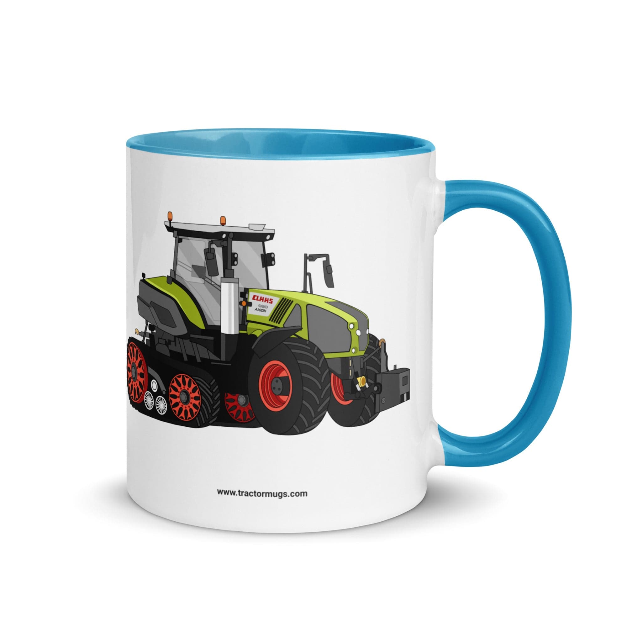 The Tractor Mugs Store Blue Class Axion 930 Mug with Color Inside Quality Farmers Merch