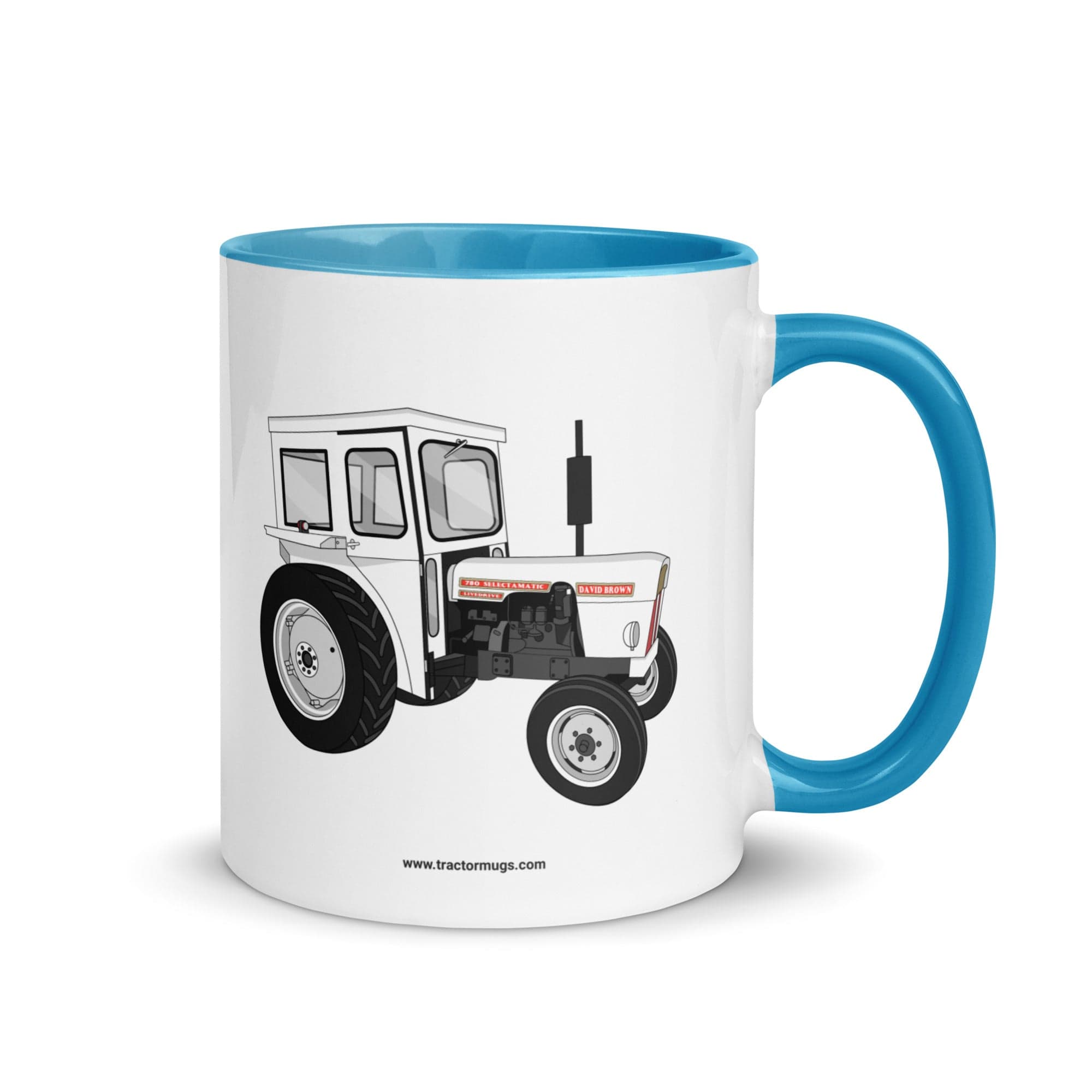 The Tractor Mugs Store Blue David Brown 780 Selectamatic | Mug with Color Inside Quality Farmers Merch