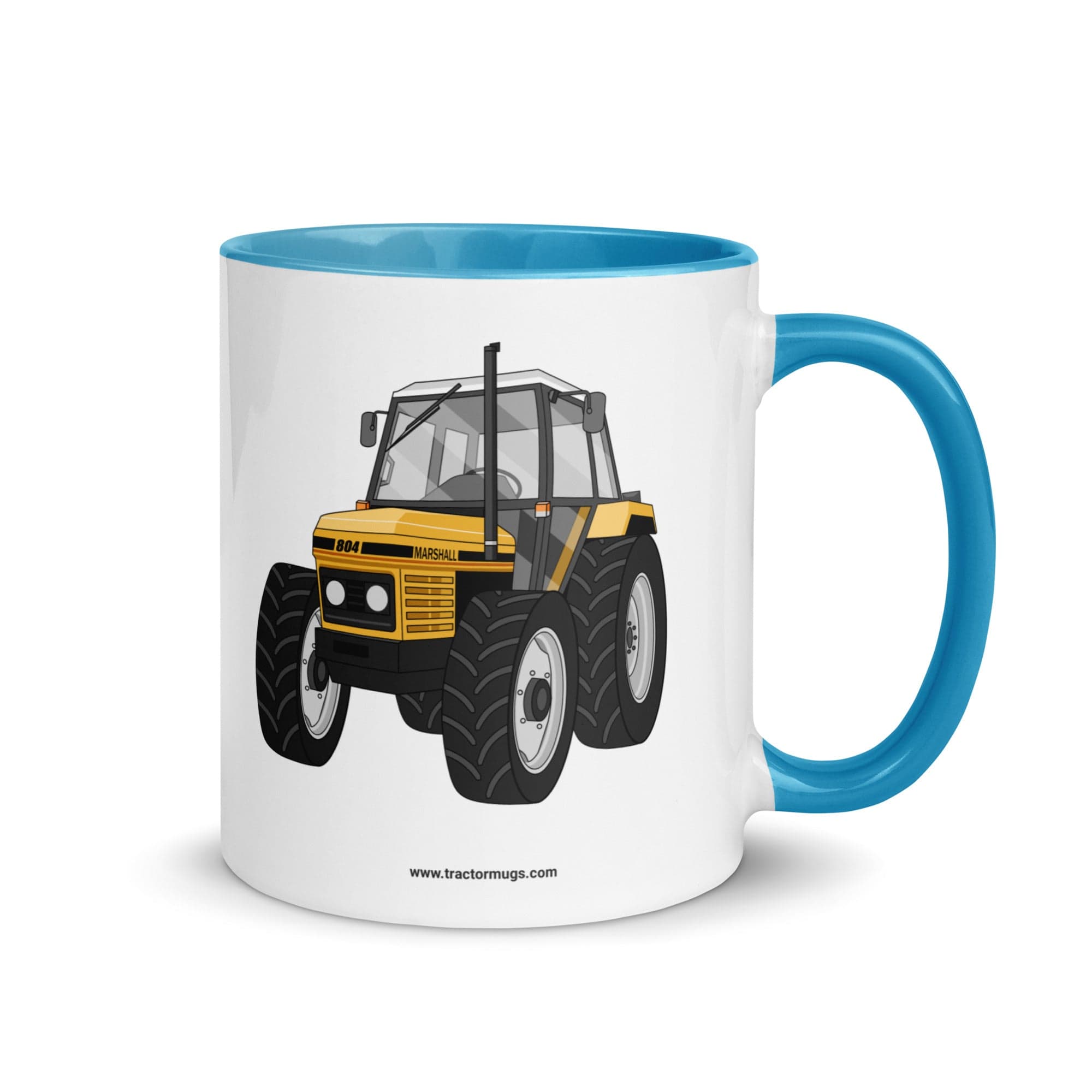 The Tractor Mugs Store Blue Marshall 804 | Mug with Color Inside Quality Farmers Merch