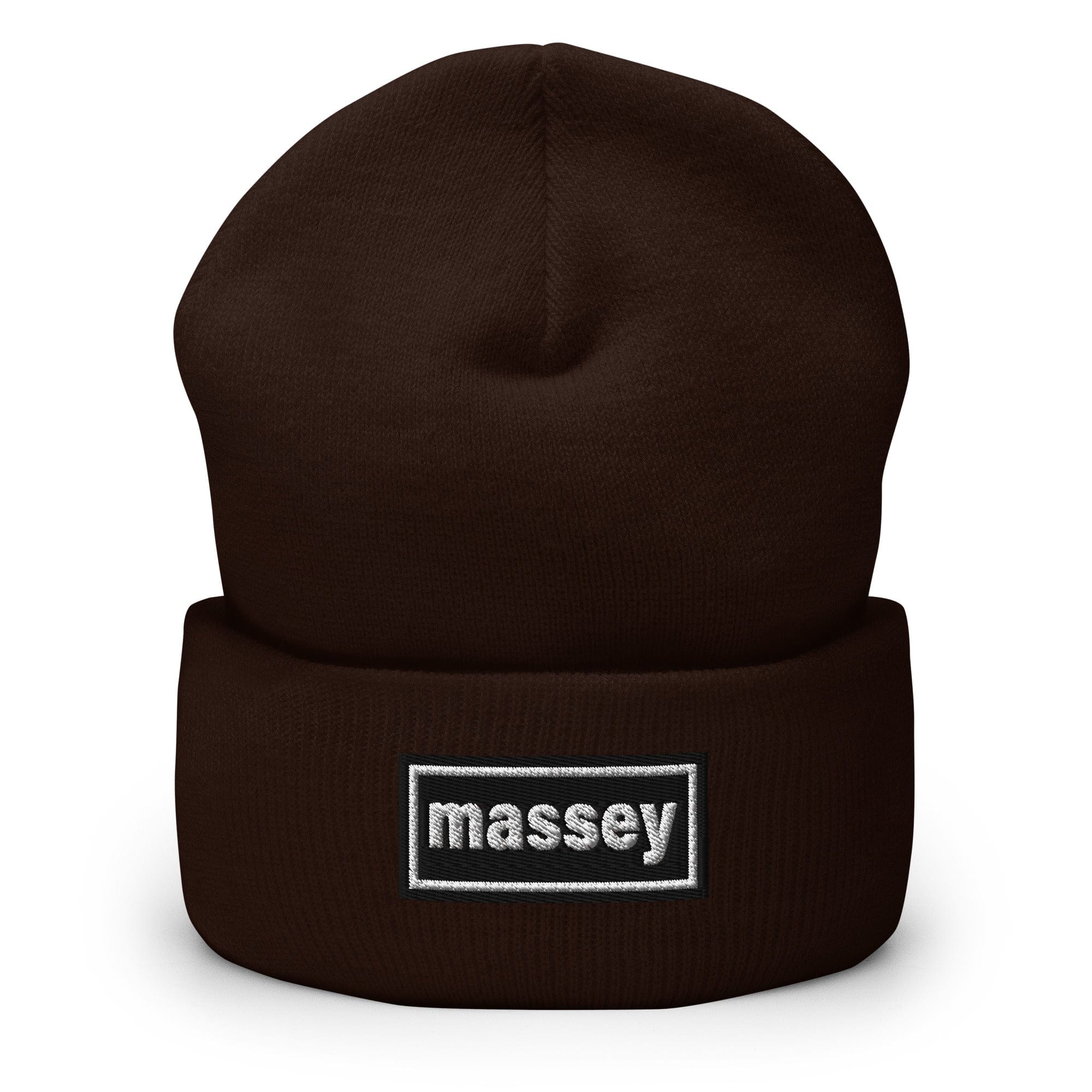 The Tractor Mugs Store Brown OASIS Style 'Massey' | Cuffed Beanie Quality Farmers Merch