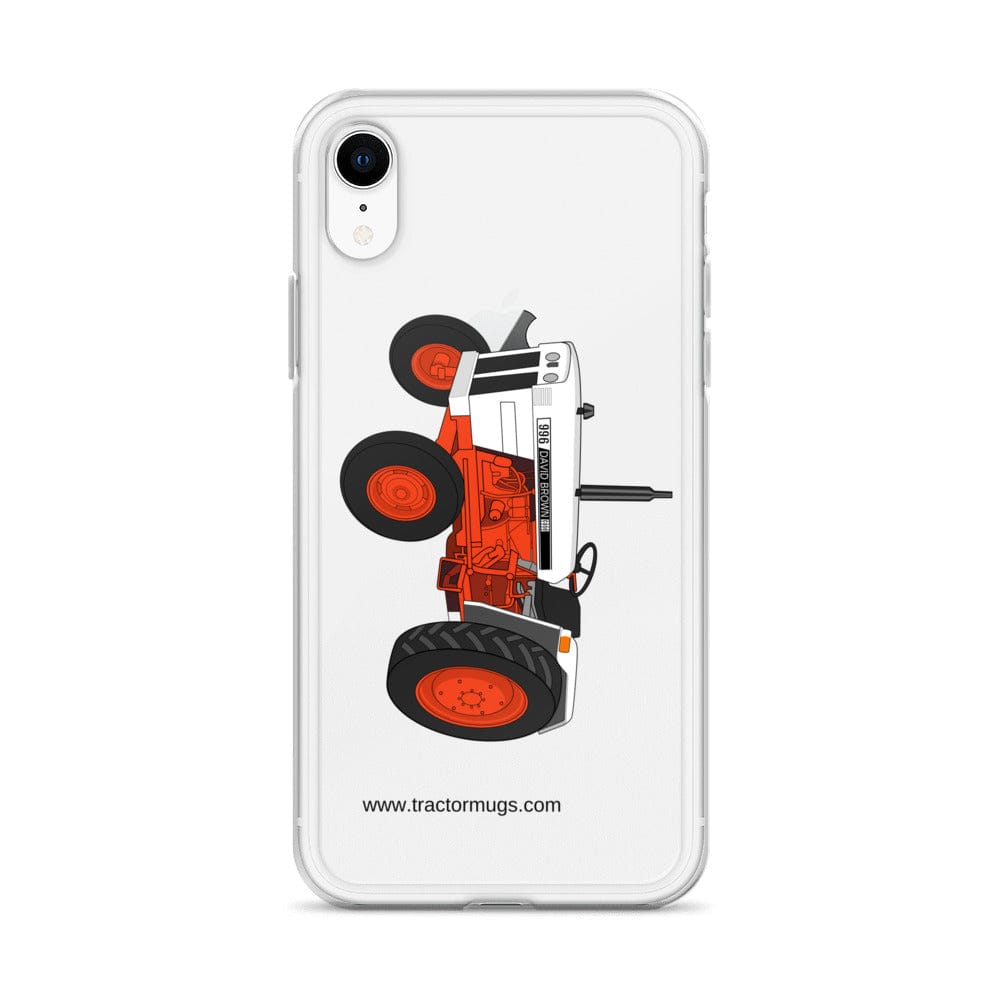 The Tractor Mugs Store Case David Brown 996 (1974) | Clear Case for iPhone® Quality Farmers Merch