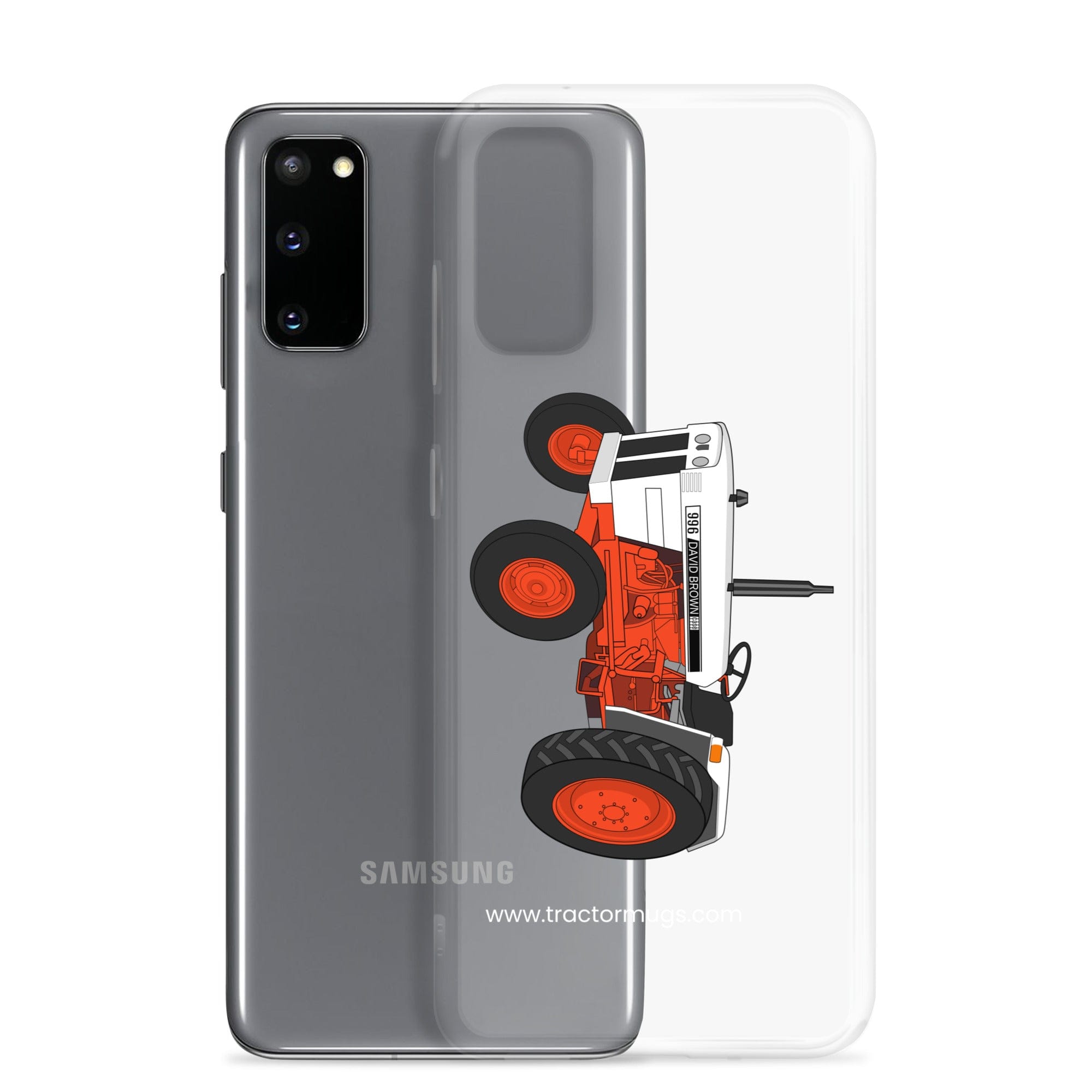 The Tractor Mugs Store Case David Brown 996 (1974) | Clear Case for Samsung® Quality Farmers Merch